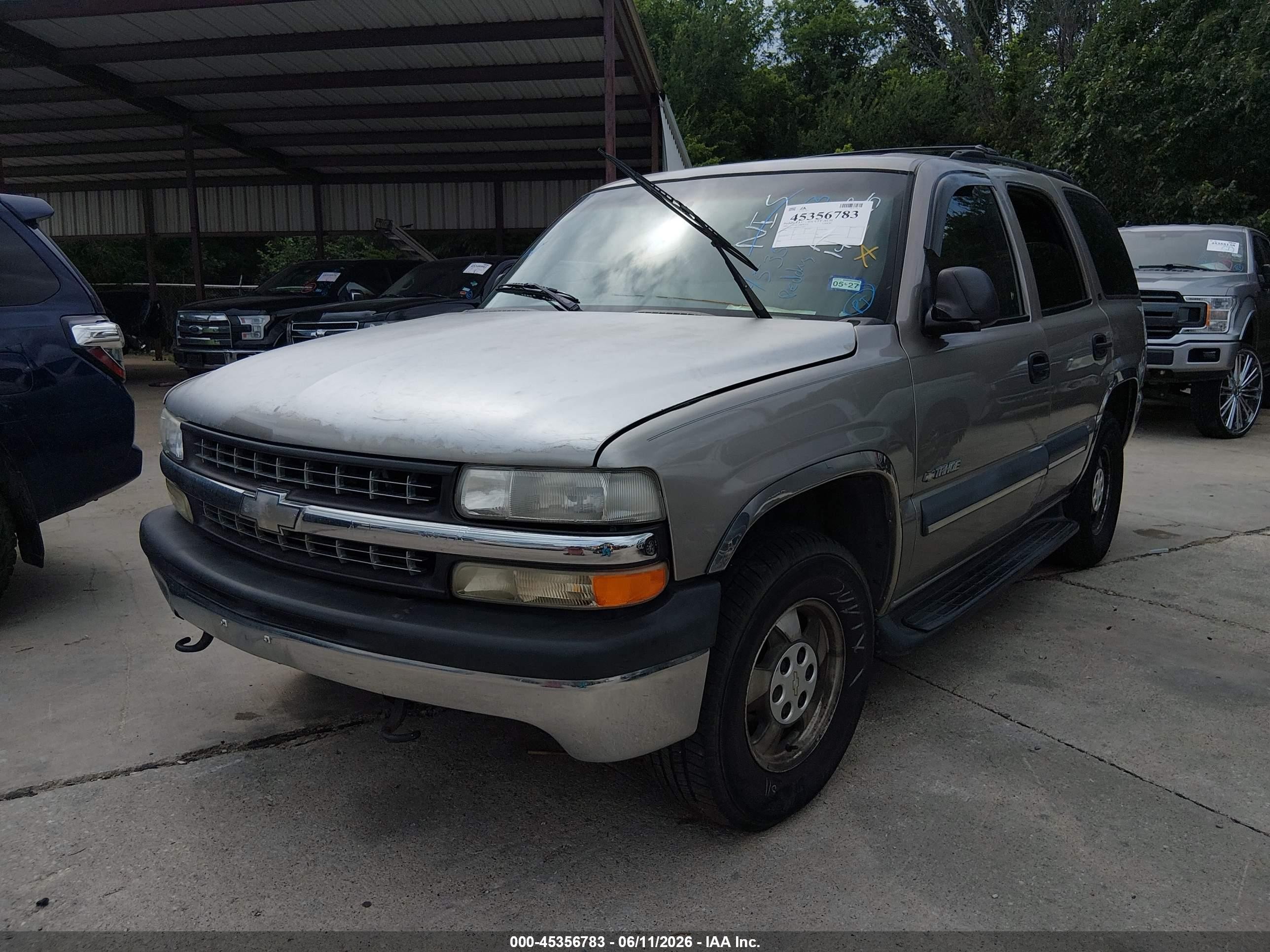 2002 Chevrolet Tahoe Ls Beige vin: 1GNEC13Z12R213963