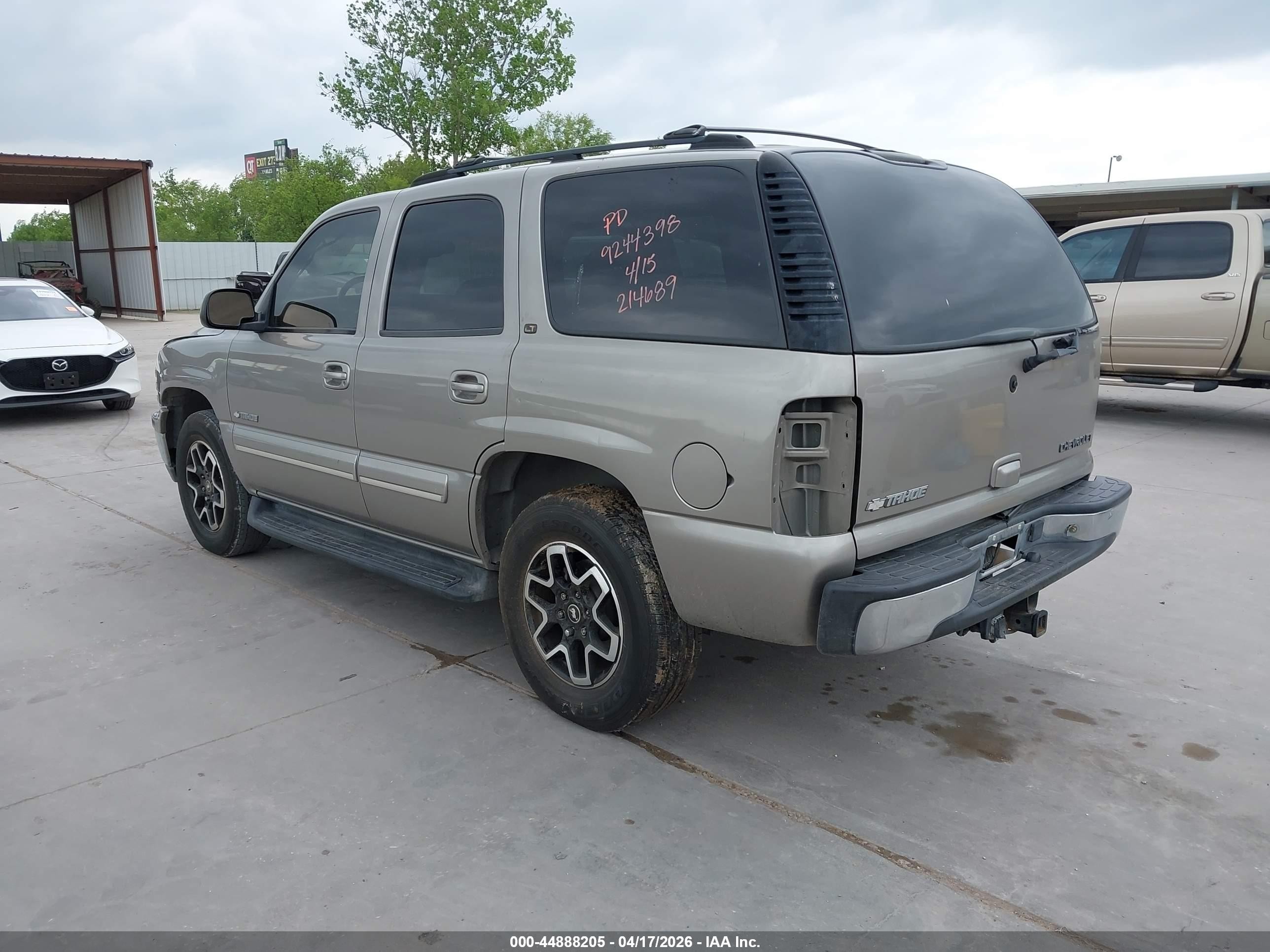 2003 Chevrolet Tahoe Lt Beige vin: 1GNEC13Z13J214689
