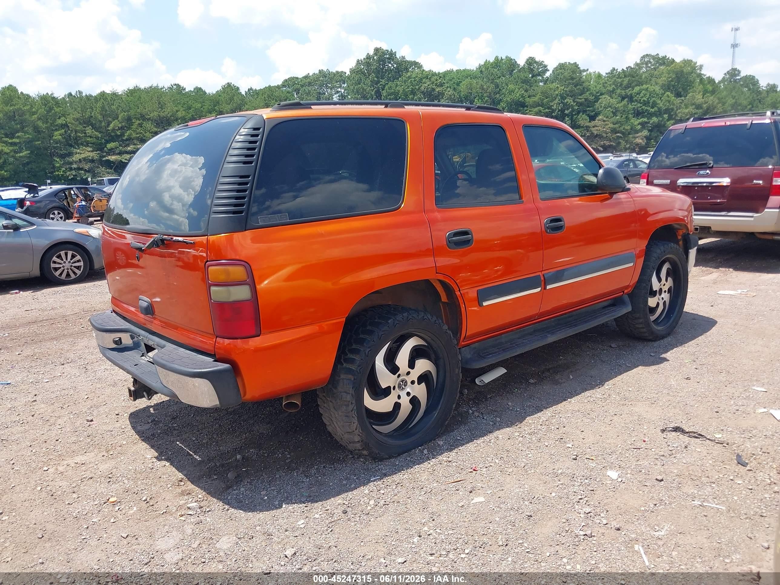 2003 Chevrolet Tahoe Ls Orange vin: 1GNEC13Z13J287013