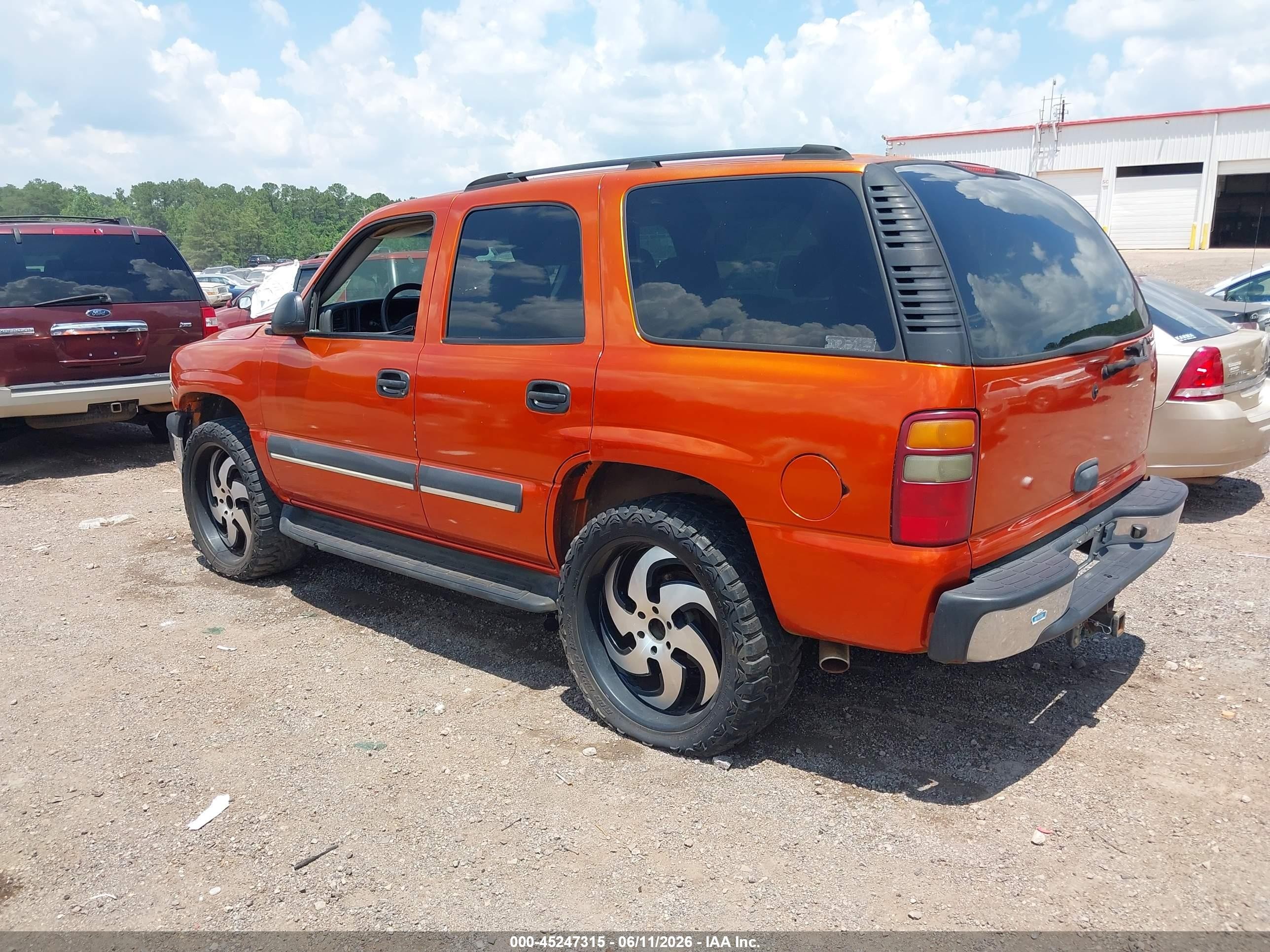 2003 Chevrolet Tahoe Ls Orange vin: 1GNEC13Z13J287013