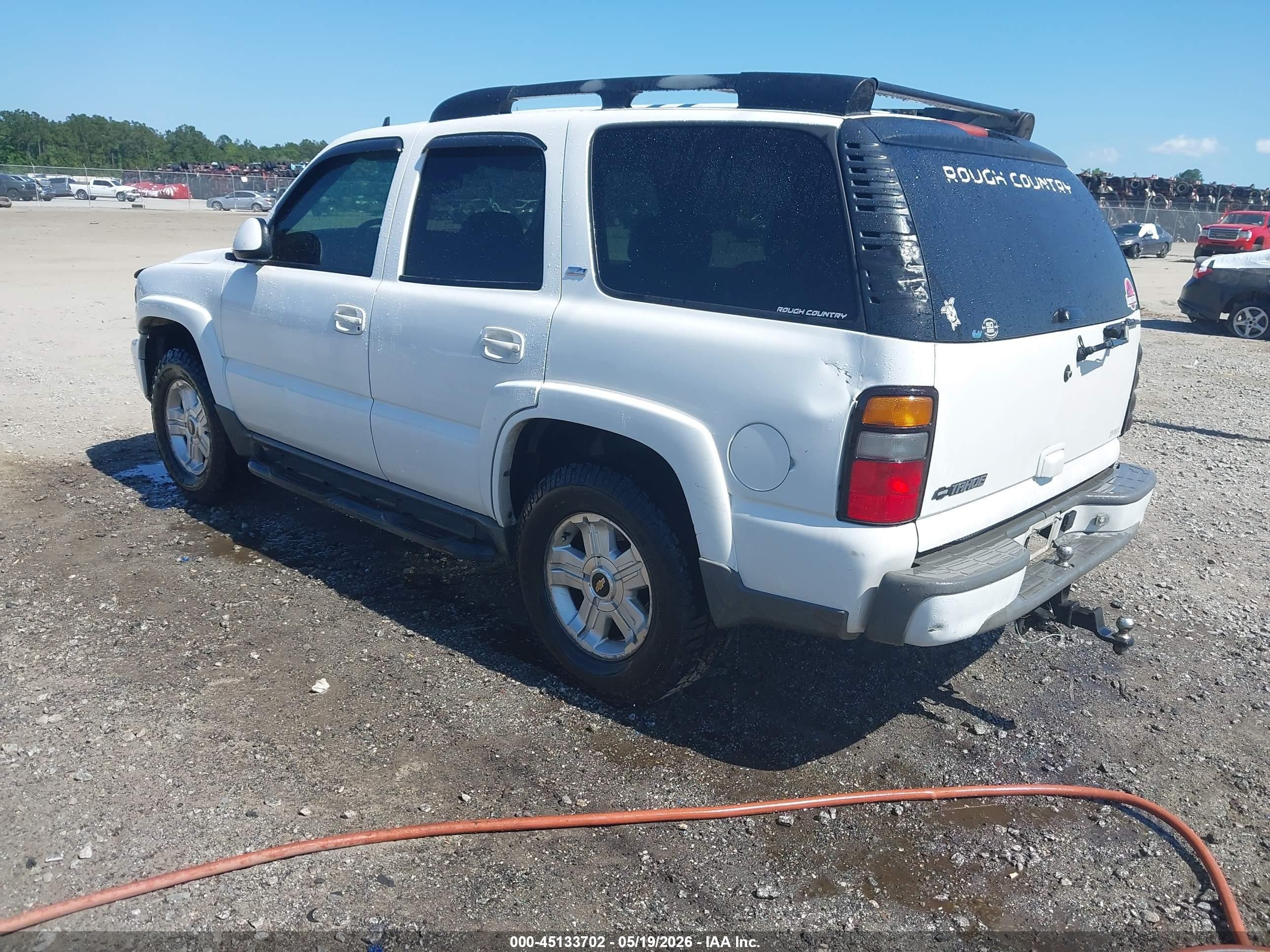 2006 Chevrolet Tahoe Z71 White vin: 1GNEC13Z26R169543