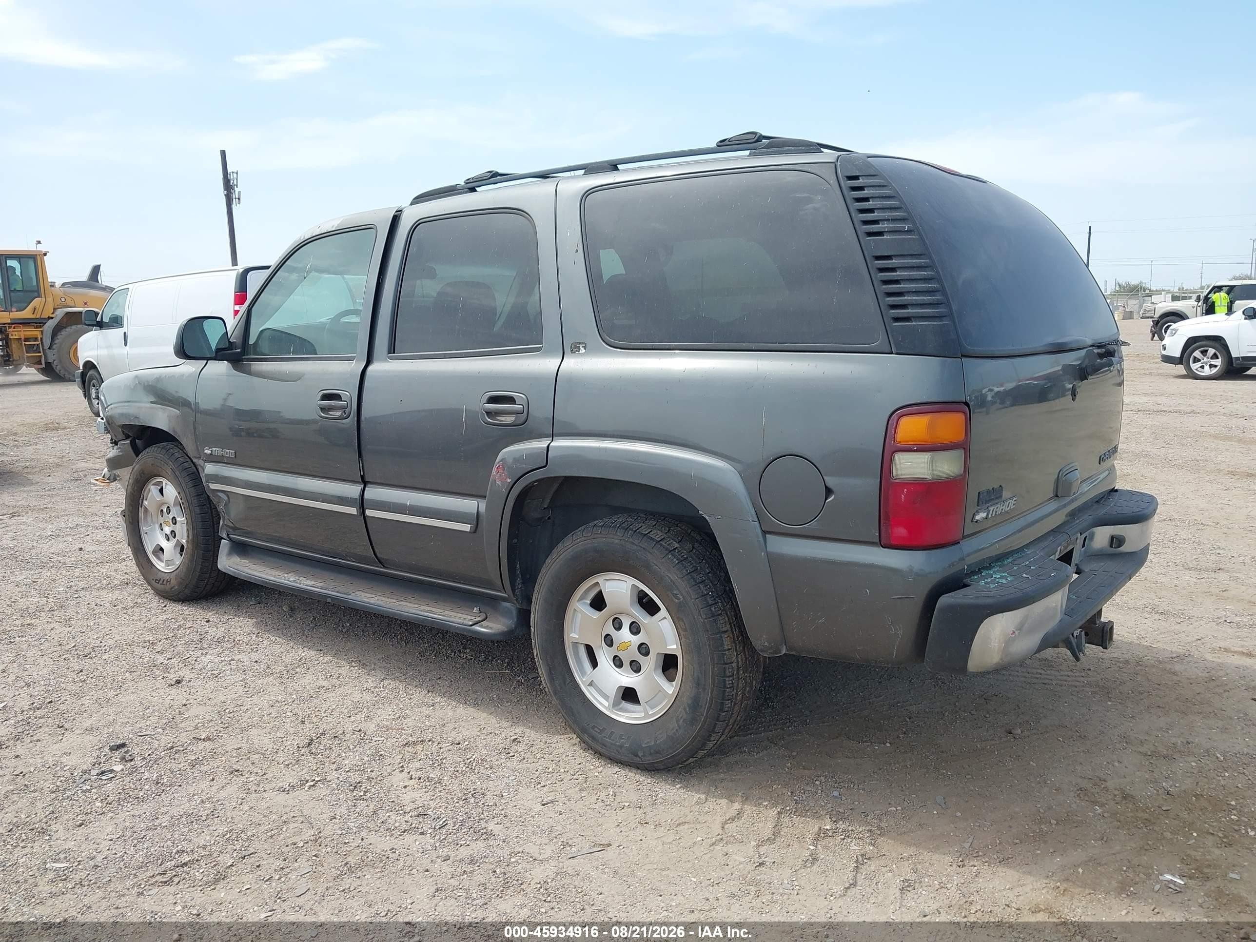 2002 Chevrolet Tahoe Lt Gray vin: 1GNEC13Z32R159789