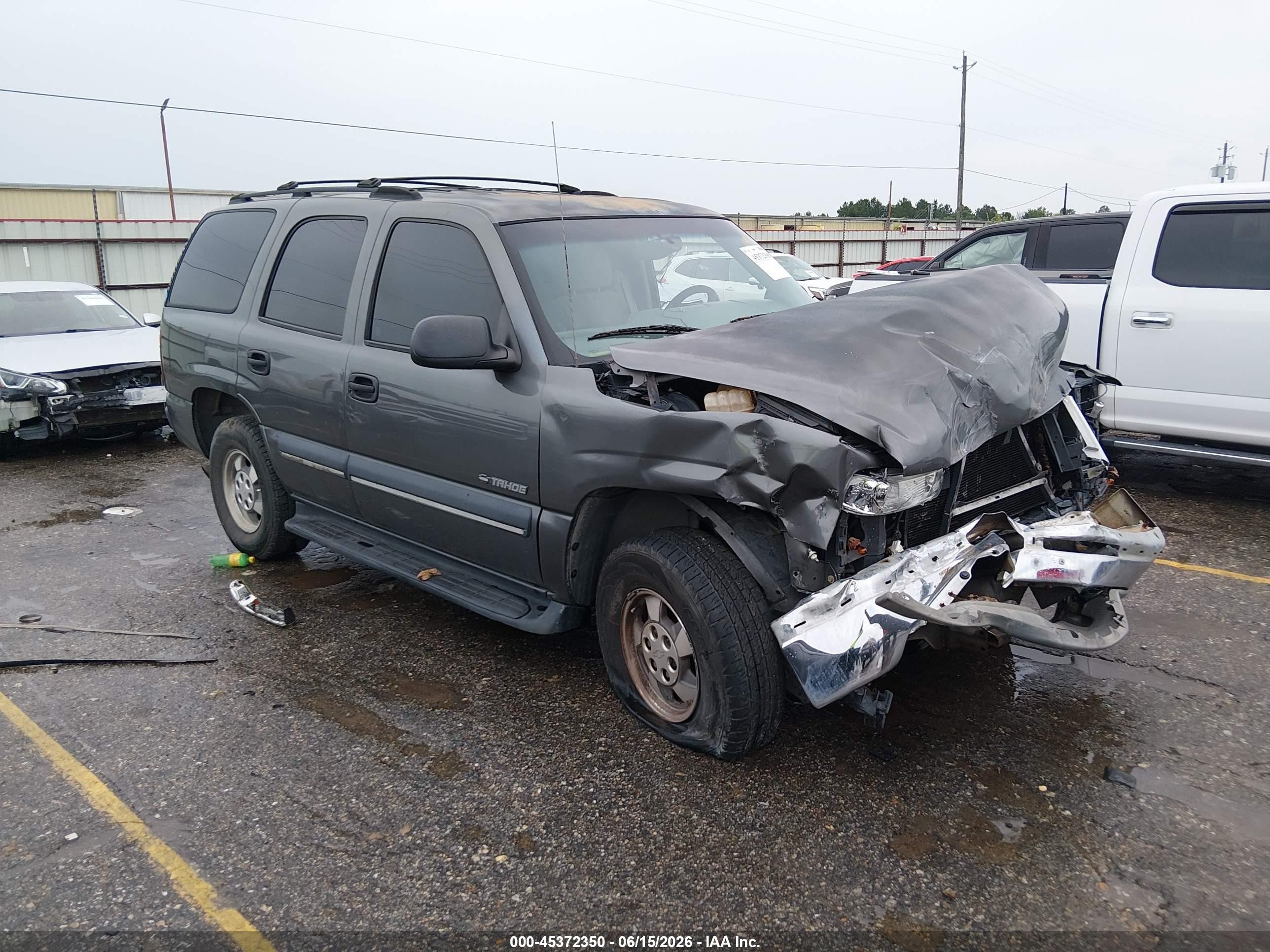 2002 Chevrolet Tahoe Ls Gray vin: 1GNEC13Z32R205606