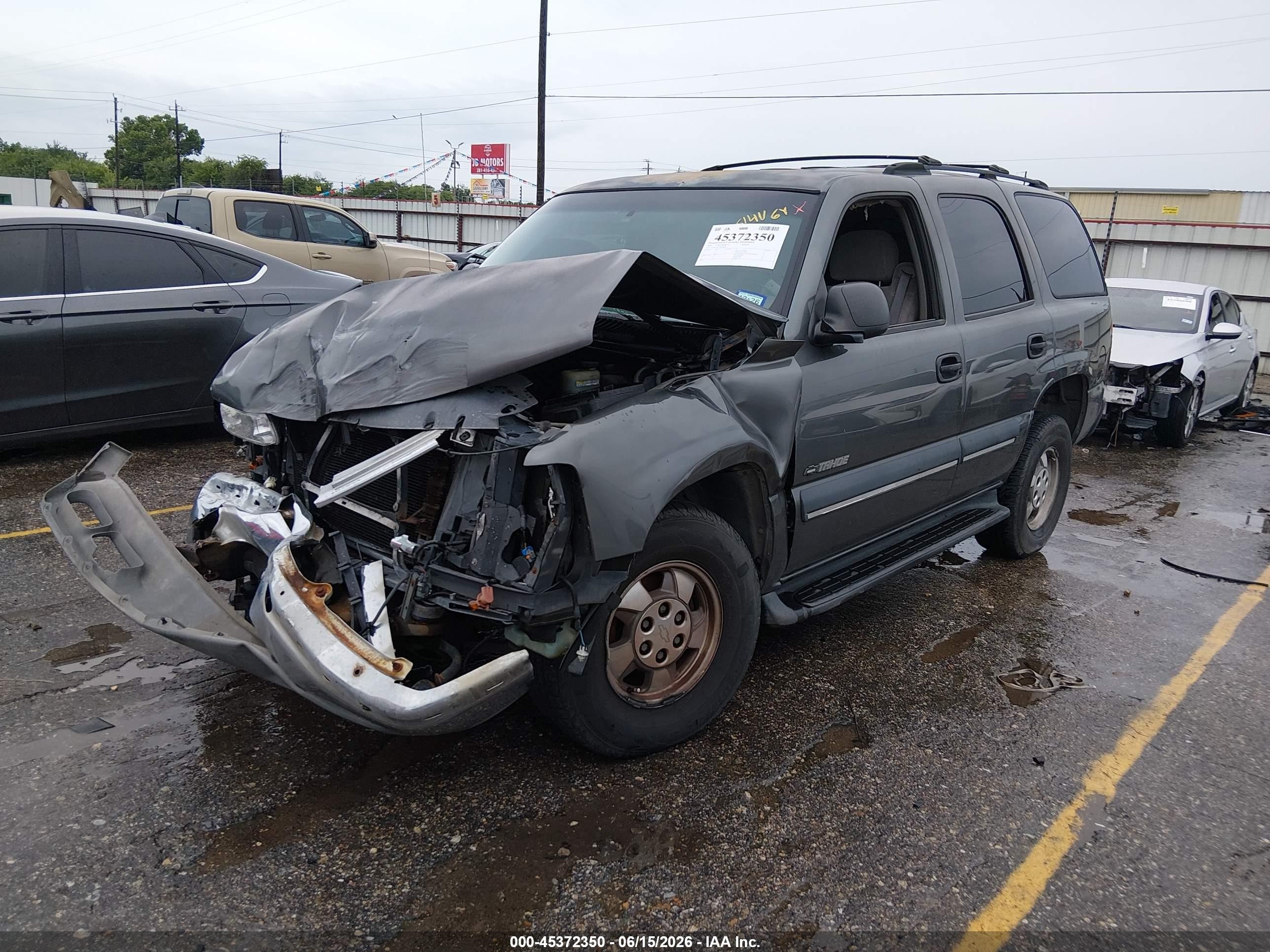2002 Chevrolet Tahoe Ls Gray vin: 1GNEC13Z32R205606