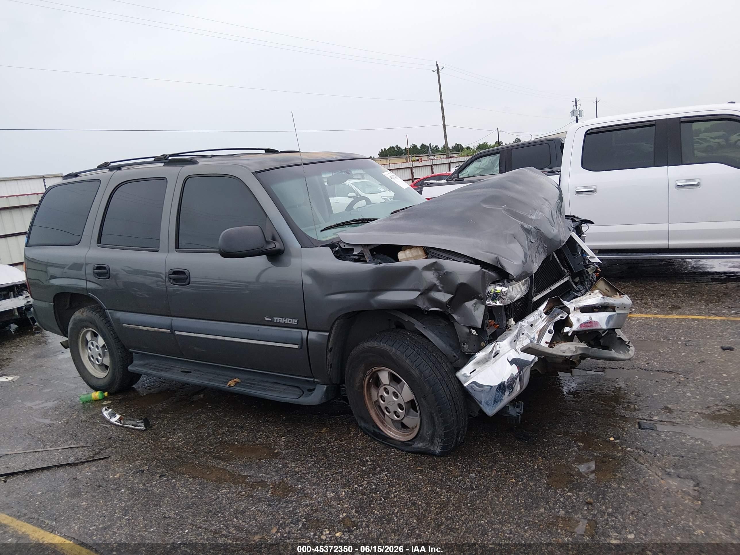 2002 Chevrolet Tahoe Ls Gray vin: 1GNEC13Z32R205606