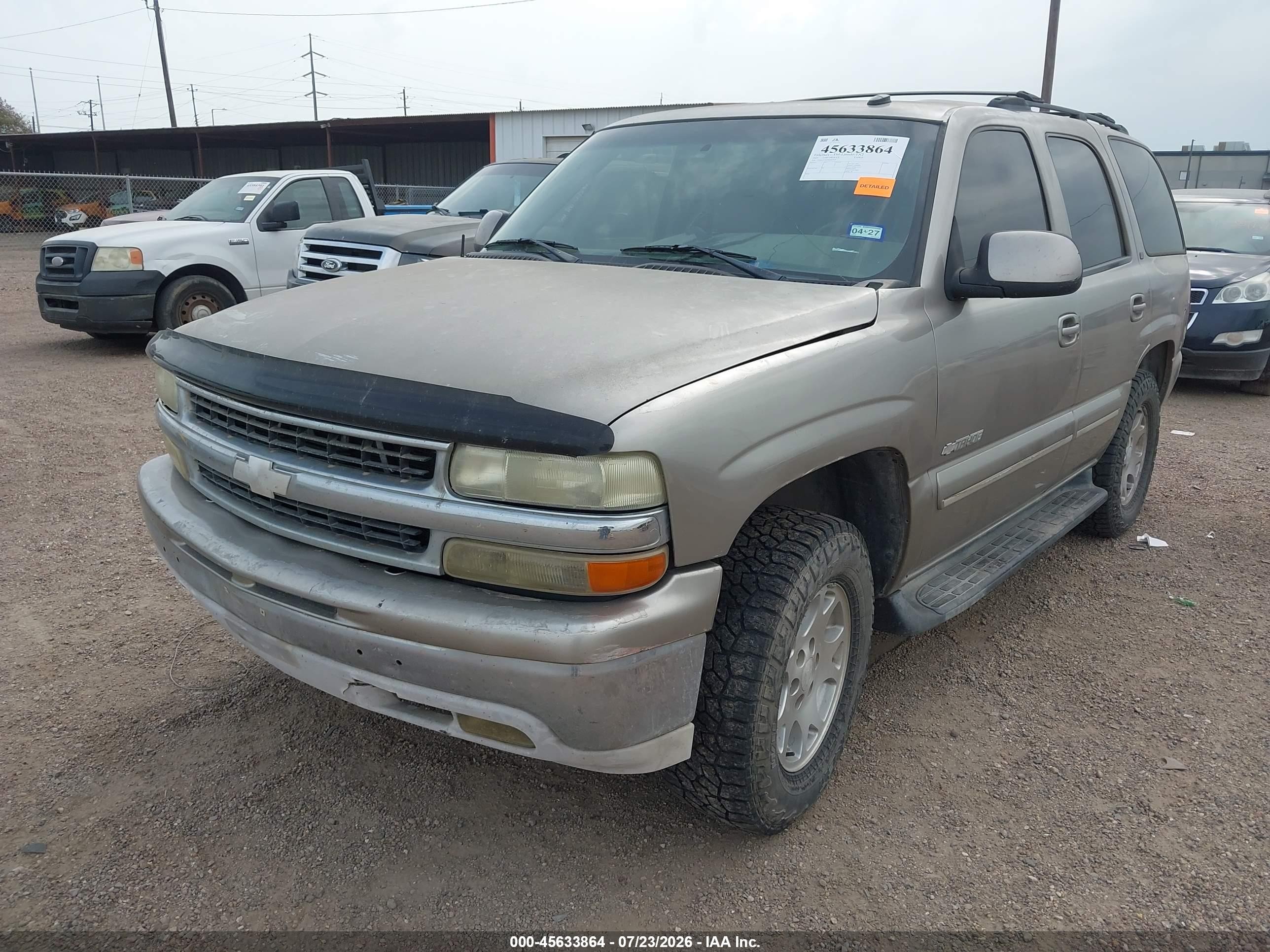 2003 Chevrolet Tahoe Lt Tan vin: 1GNEC13Z33R262518