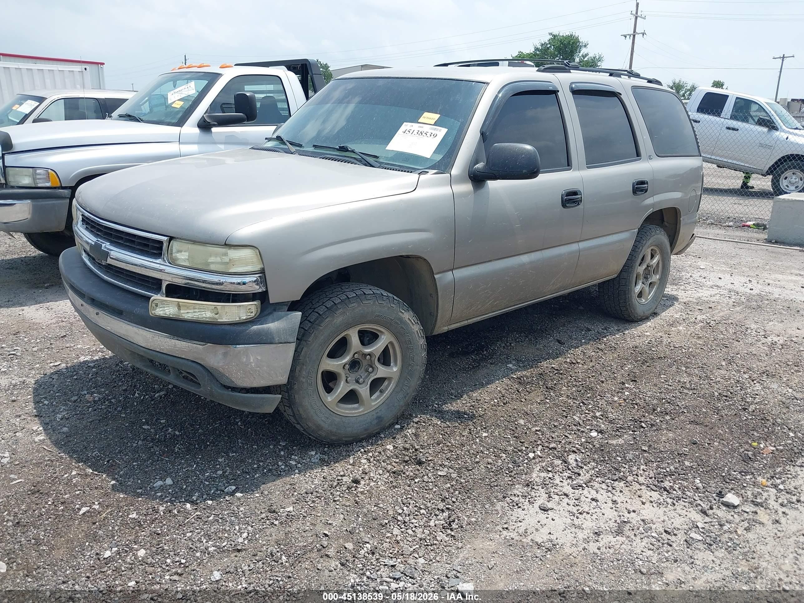 2002 Chevrolet Tahoe Ls Gold vin: 1GNEC13Z42R280492