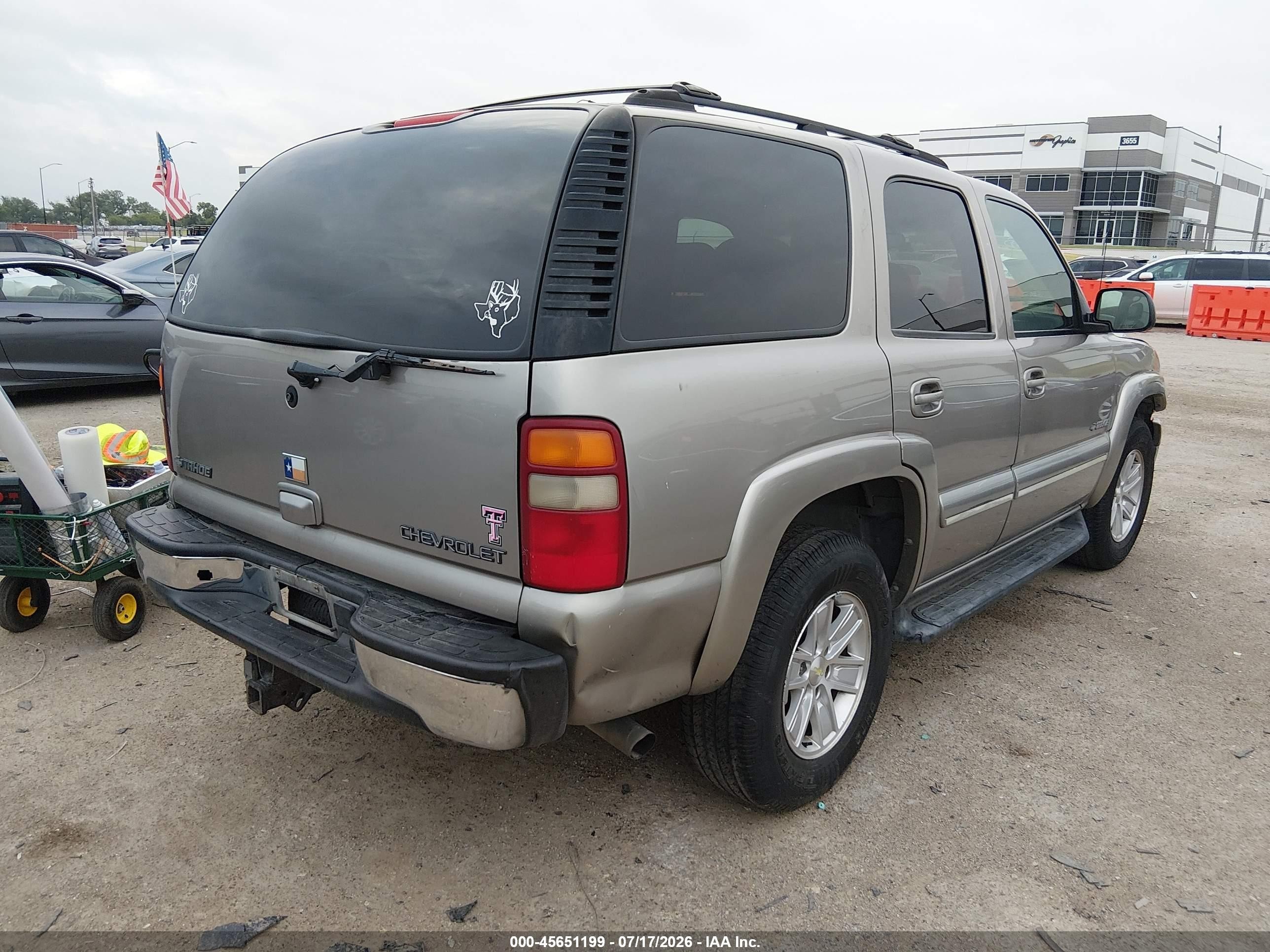 2002 Chevrolet Tahoe Lt Champagne vin: 1GNEC13Z42R304015