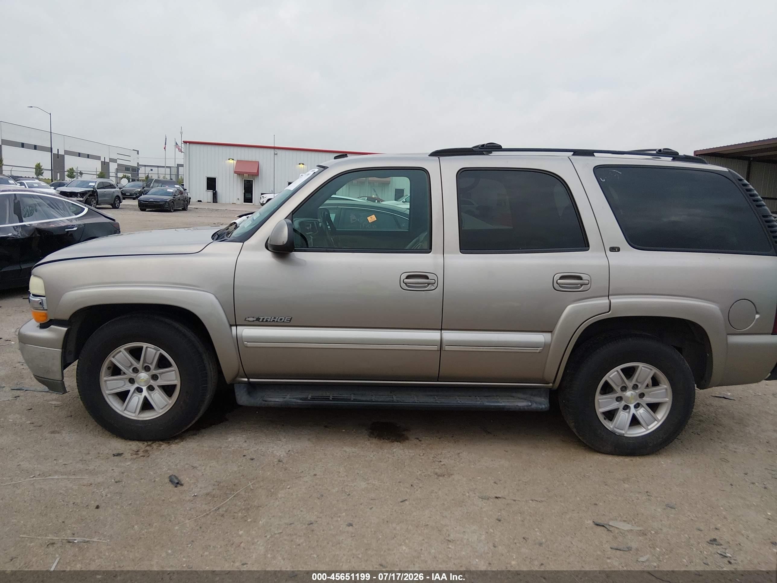 2002 Chevrolet Tahoe Lt Champagne vin: 1GNEC13Z42R304015