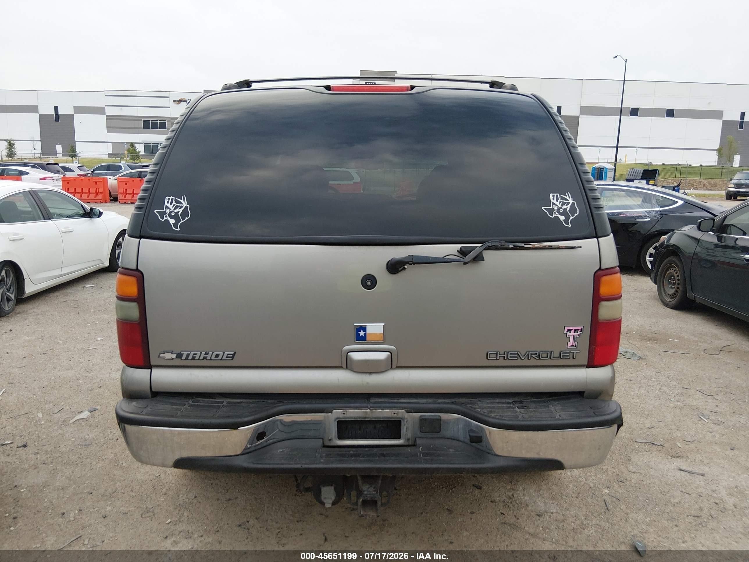 2002 Chevrolet Tahoe Lt Champagne vin: 1GNEC13Z42R304015