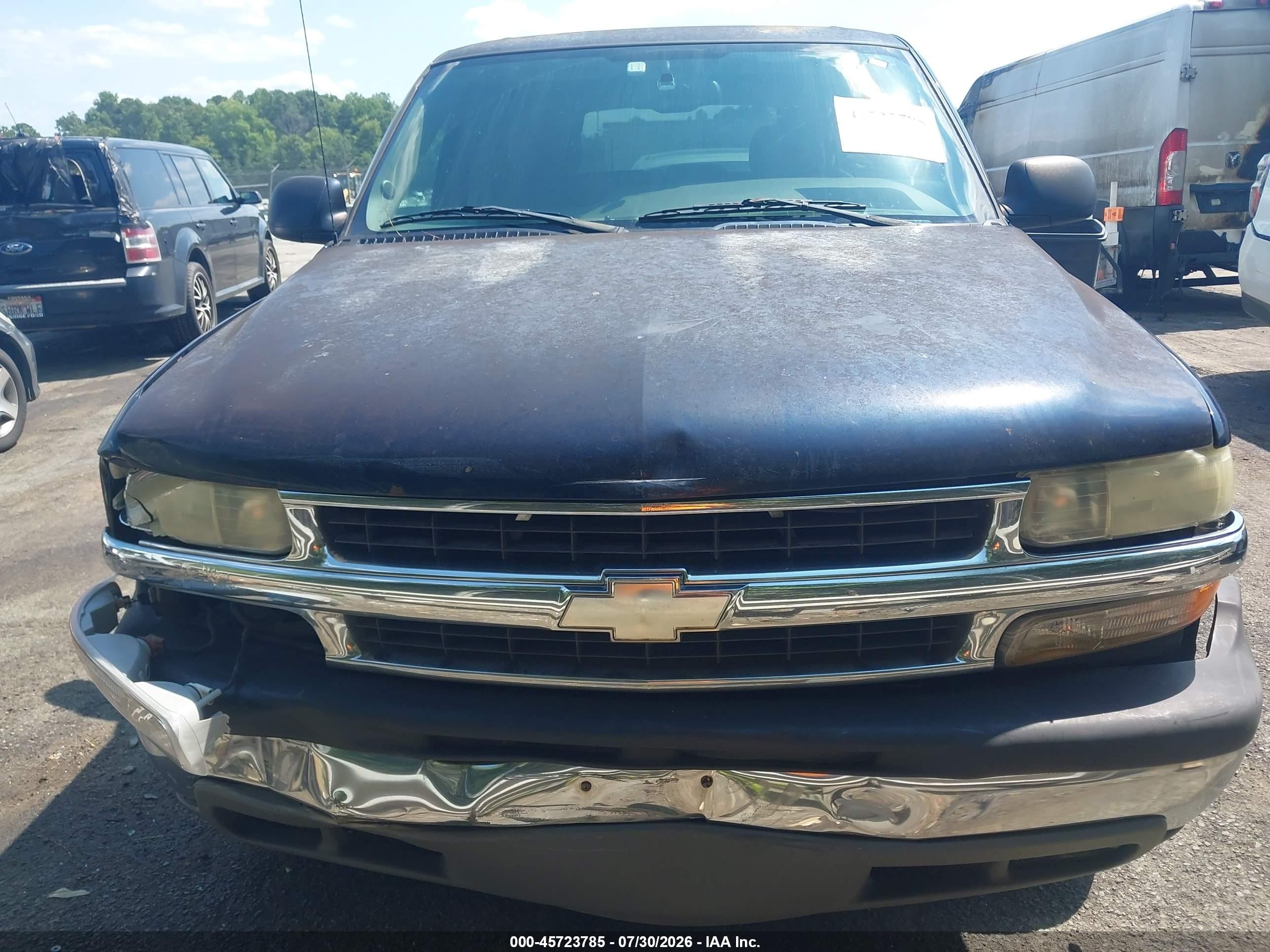 2004 Chevrolet Tahoe Ls Blue vin: 1GNEC13Z44R303112