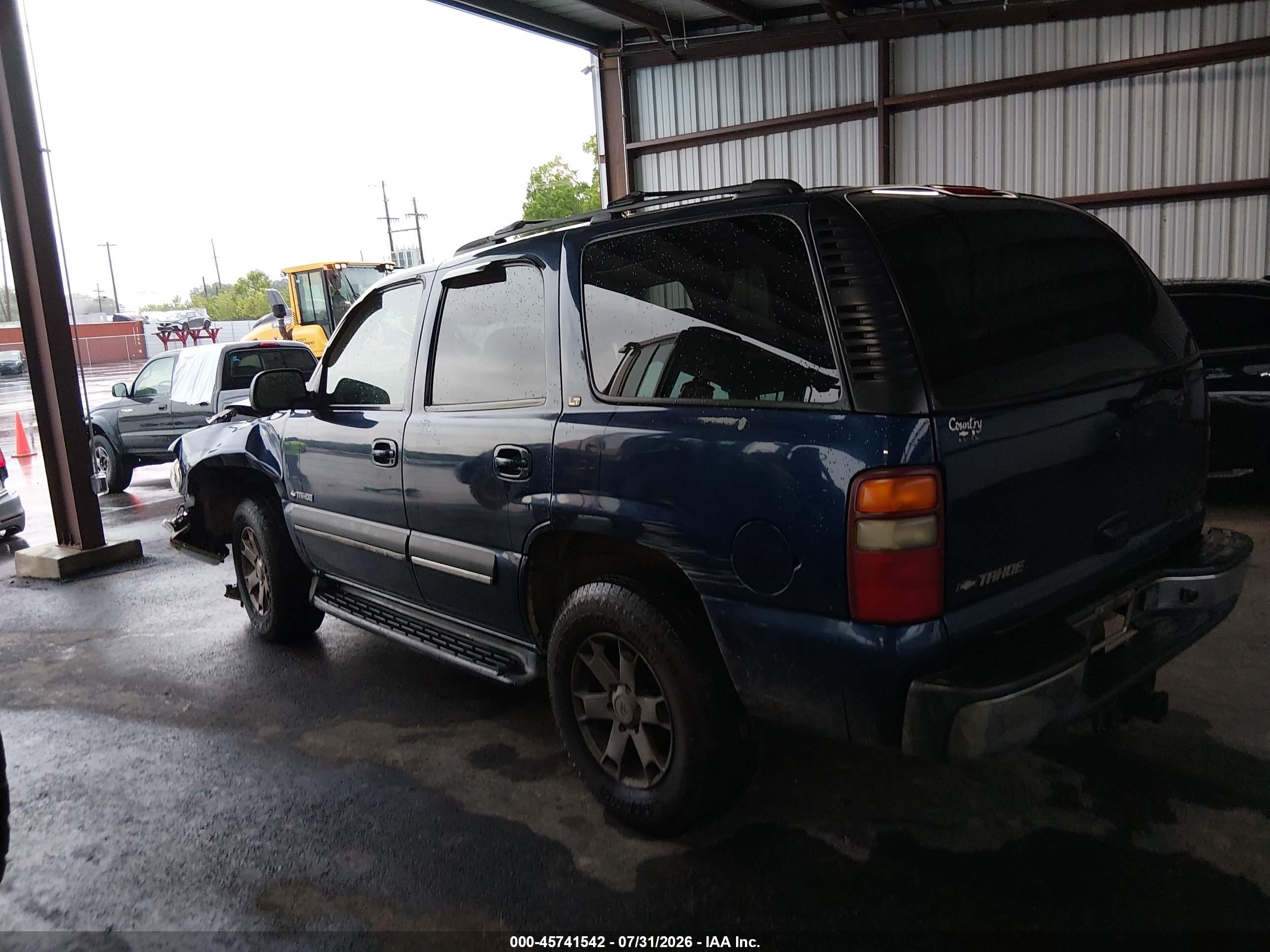 2002 Chevrolet Tahoe Lt Синий vin: 1GNEC13Z52J300215