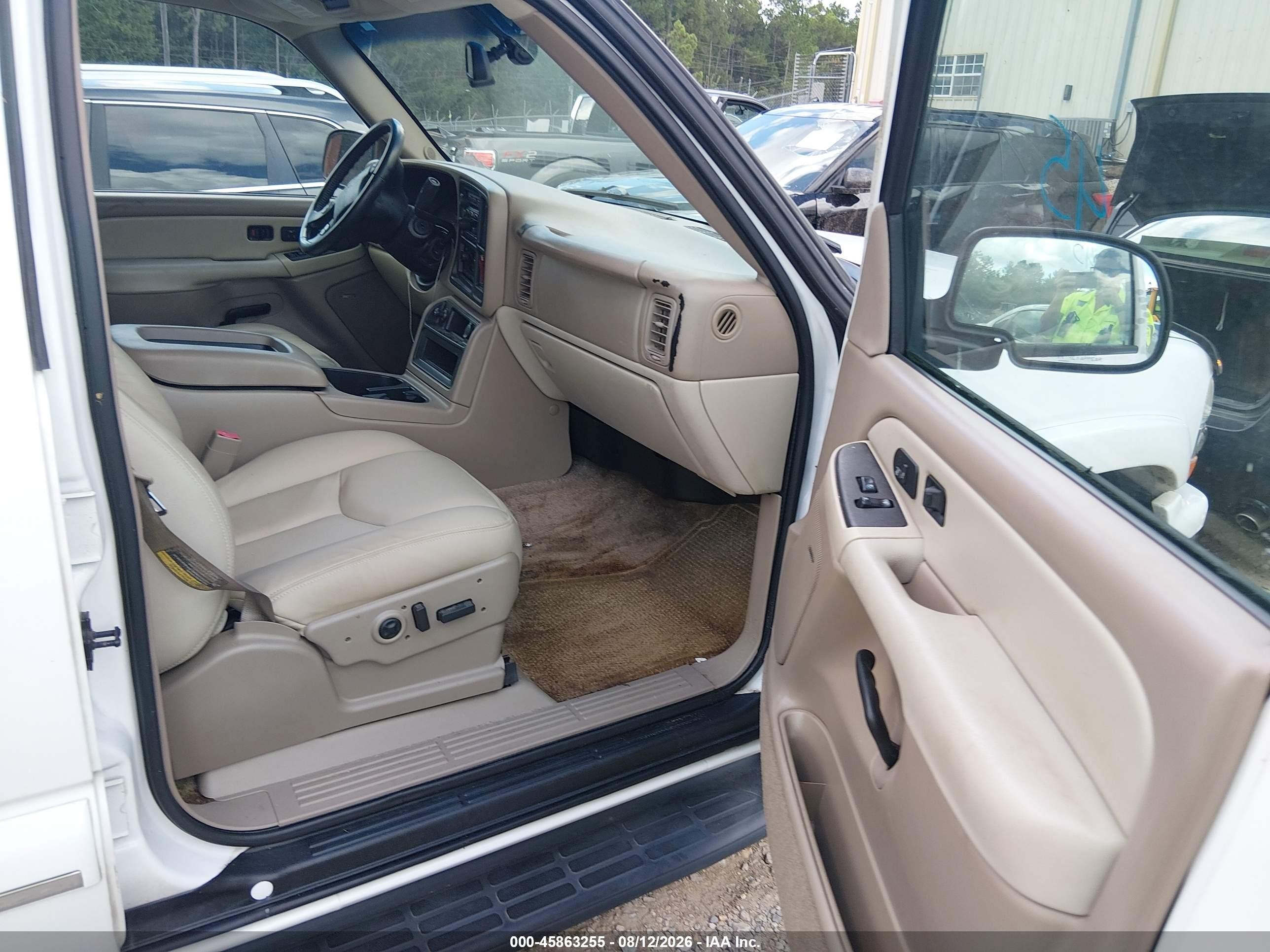 2003 Chevrolet Tahoe Lt White vin: 1GNEC13Z53R313288