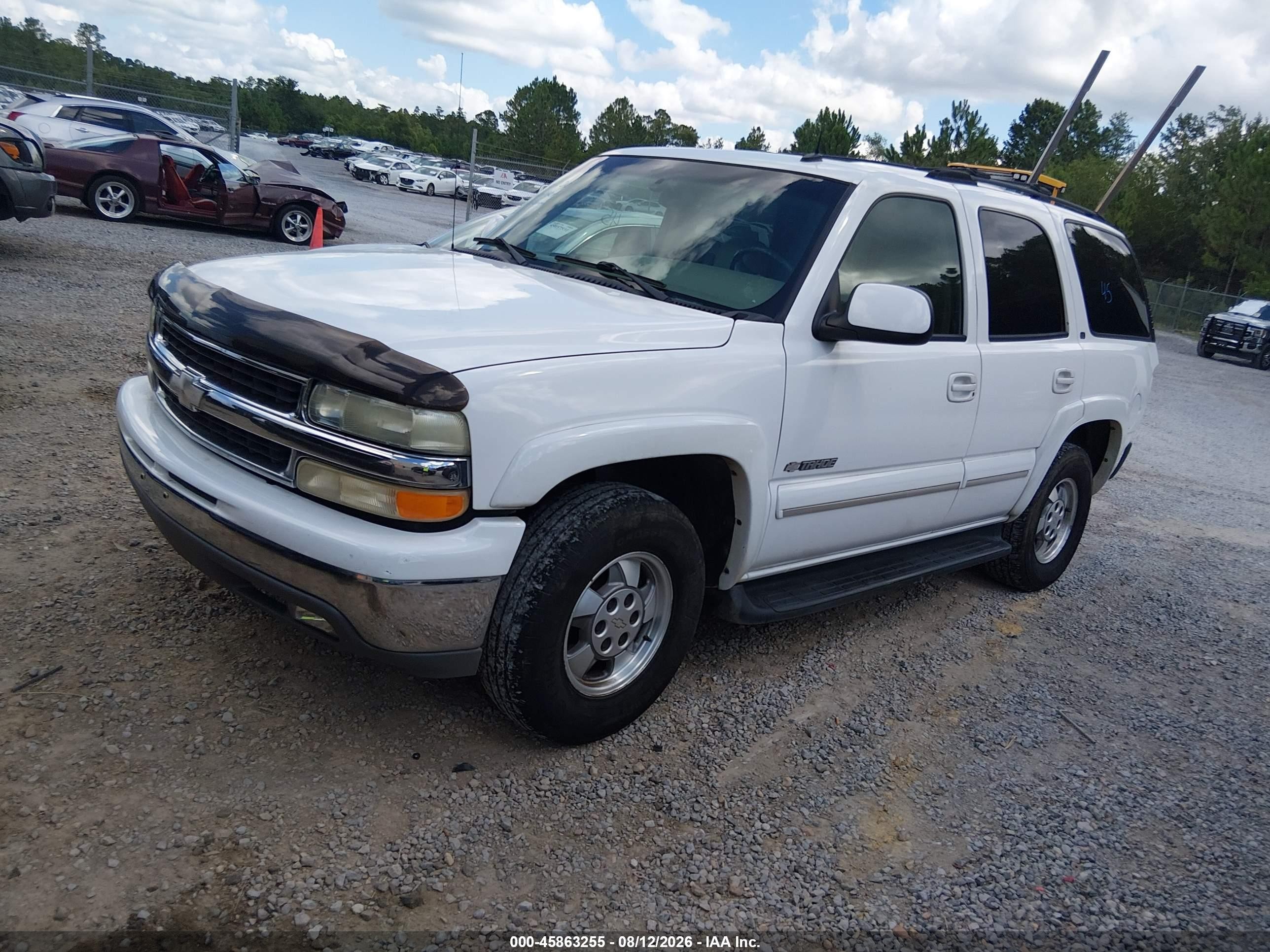 2003 Chevrolet Tahoe Lt White vin: 1GNEC13Z53R313288