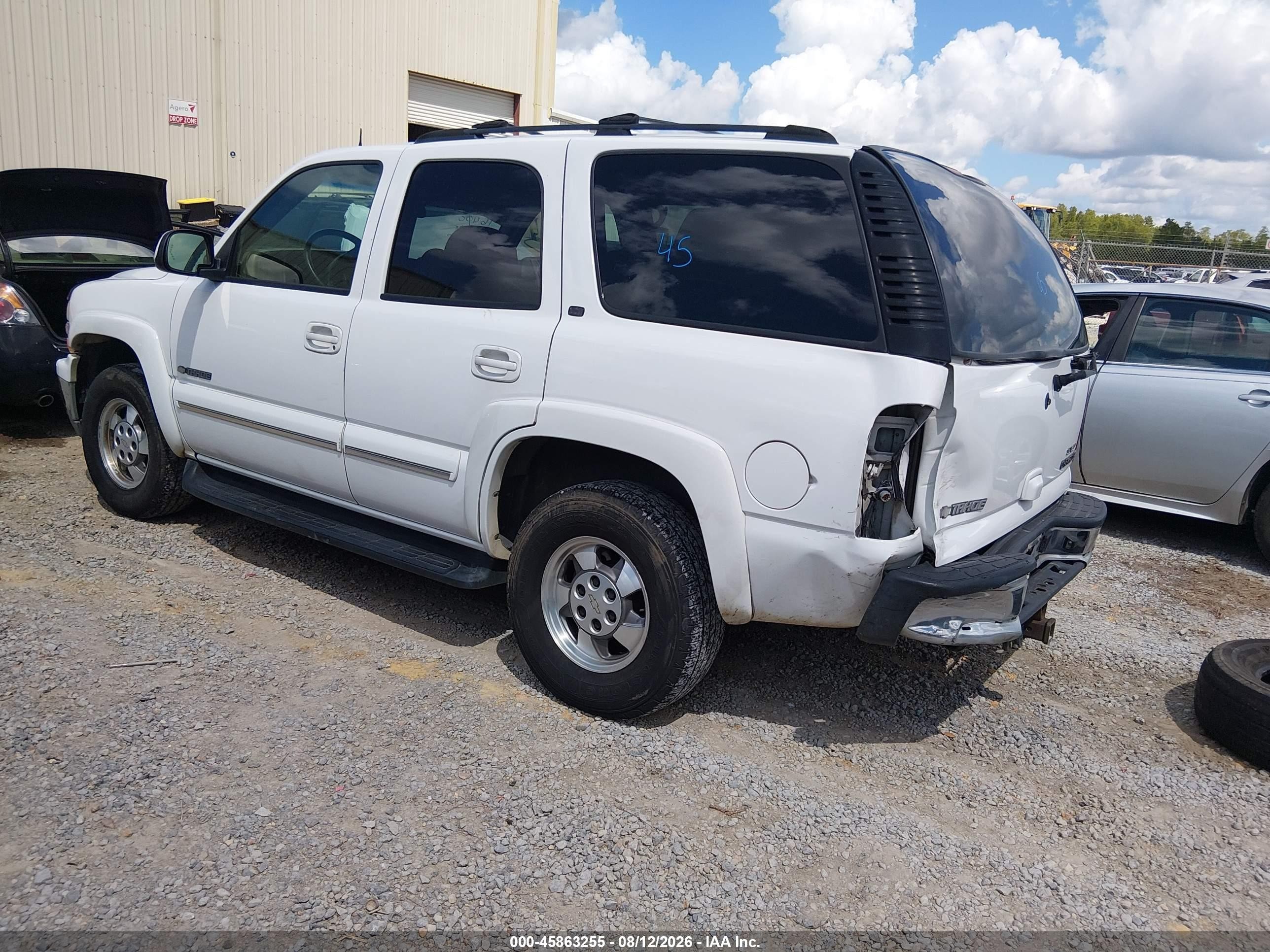 2003 Chevrolet Tahoe Lt White vin: 1GNEC13Z53R313288