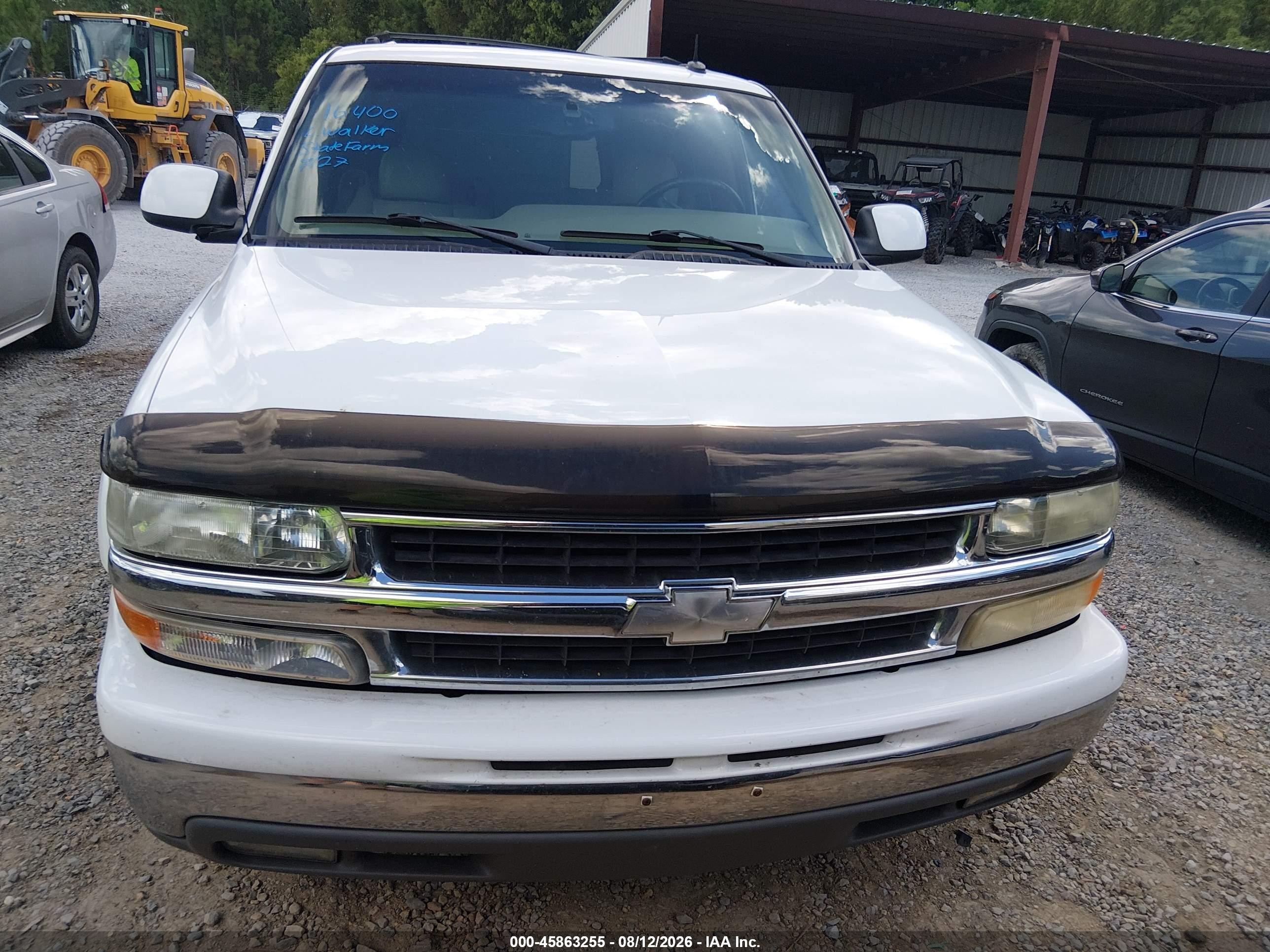 2003 Chevrolet Tahoe Lt White vin: 1GNEC13Z53R313288