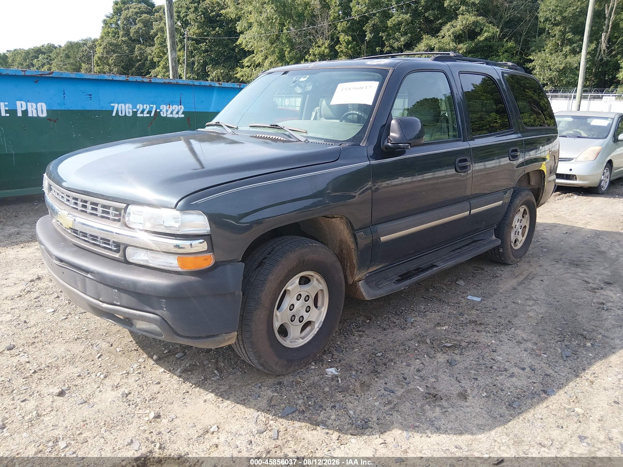 2004 Chevrolet Tahoe Ls Серый vin: 1GNEC13Z54J320158