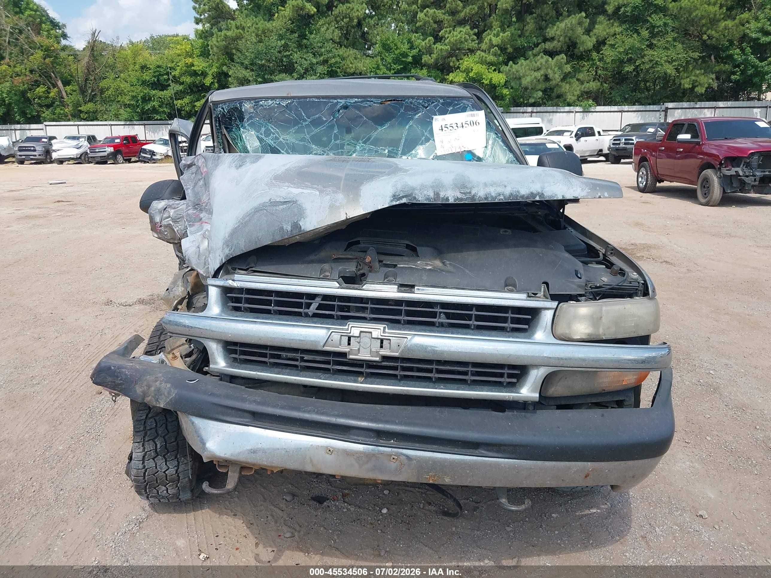 2002 Chevrolet Tahoe Ls Tan vin: 1GNEC13Z72R267543