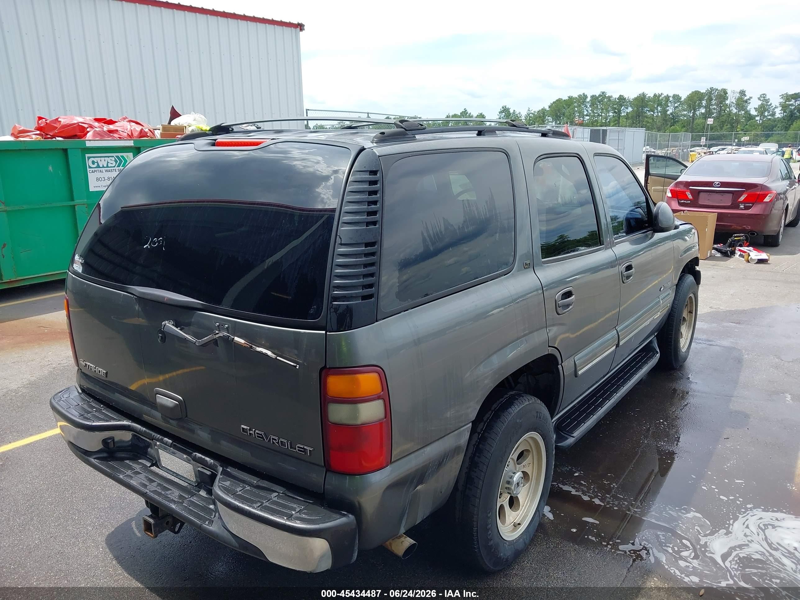 2002 Chevrolet Tahoe Lt Gray vin: 1GNEC13Z72R268417