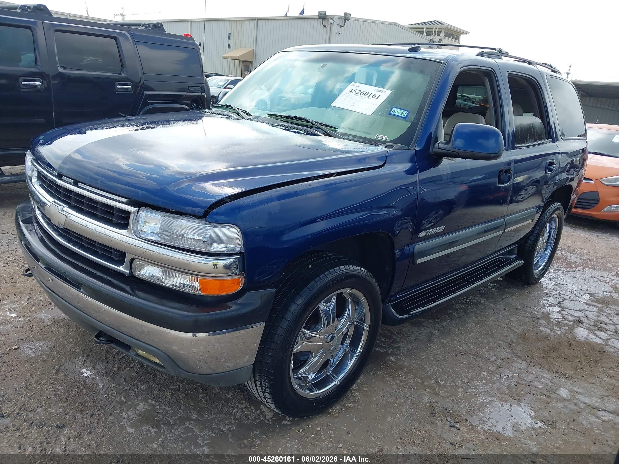 2002 Chevrolet Tahoe Lt Blue vin: 1GNEC13Z72R298629