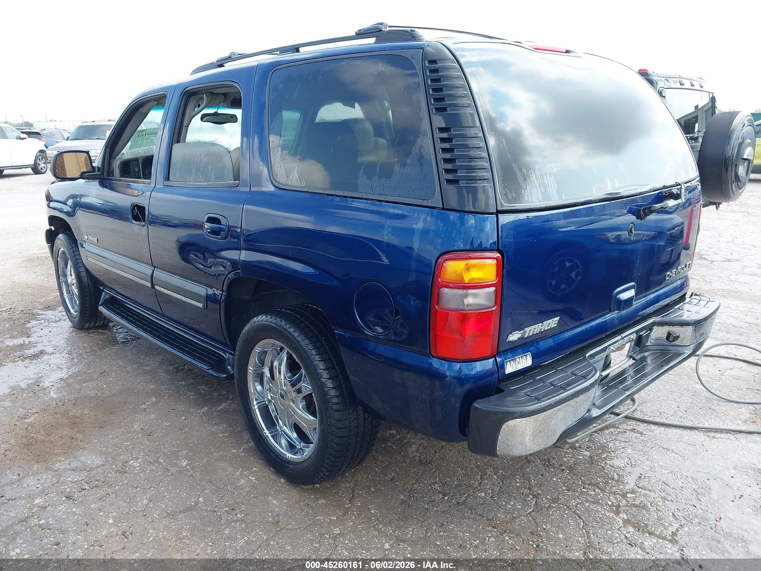 2002 Chevrolet Tahoe Lt Blue vin: 1GNEC13Z72R298629