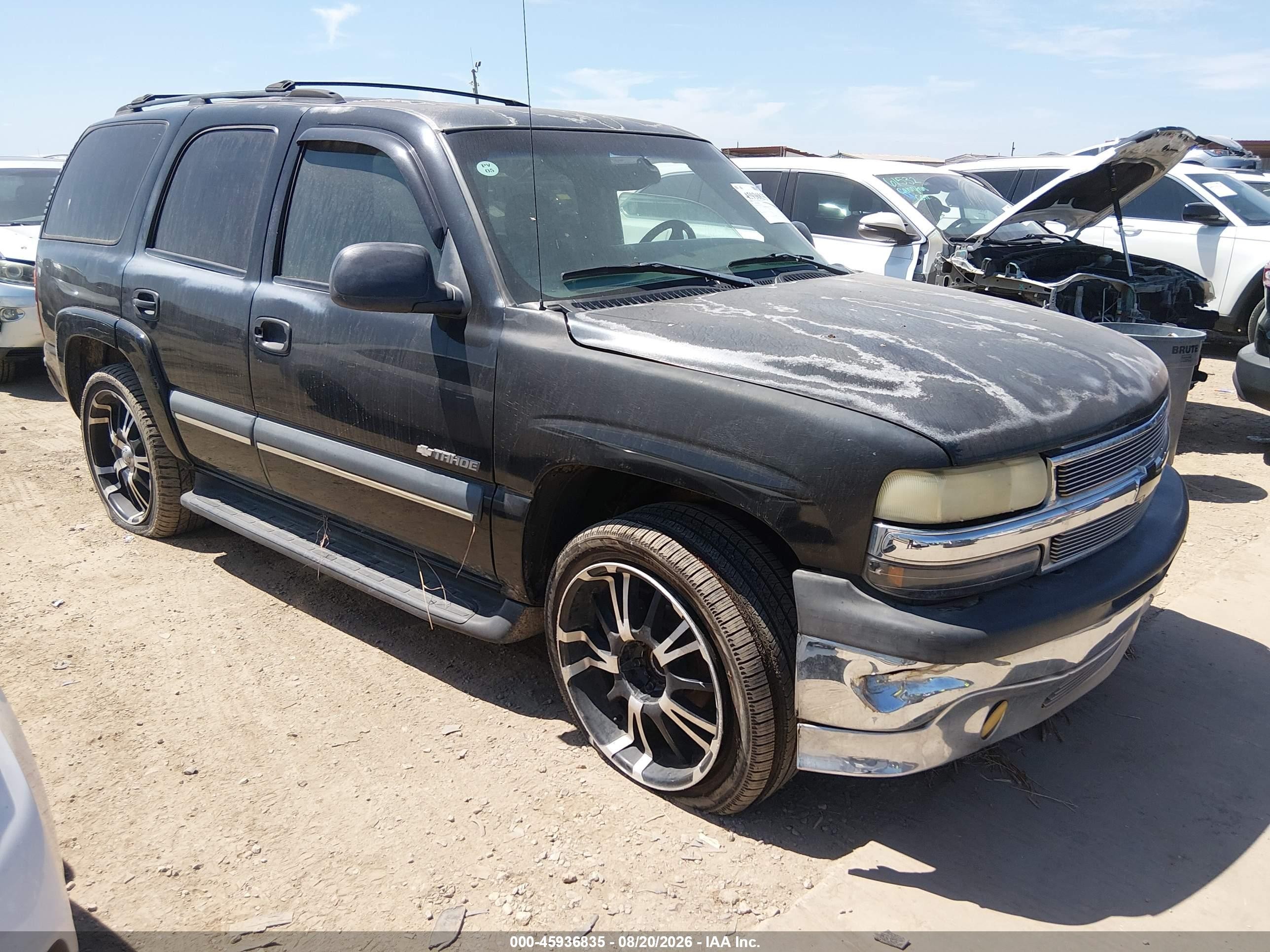 2003 Chevrolet Tahoe Ls Black vin: 1GNEC13Z73J215281