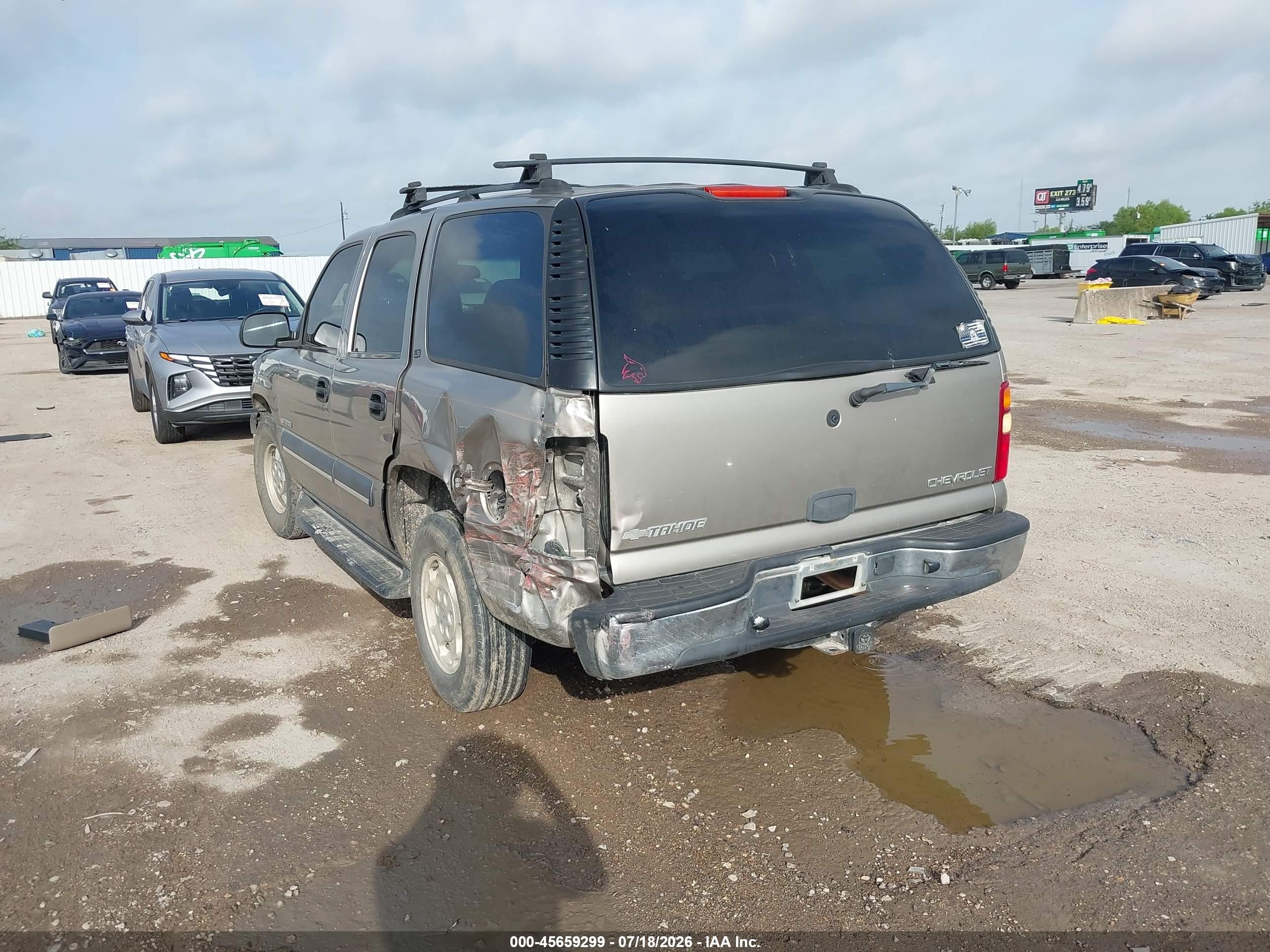 2003 Chevrolet Tahoe Ls Brown vin: 1GNEC13Z73R270489