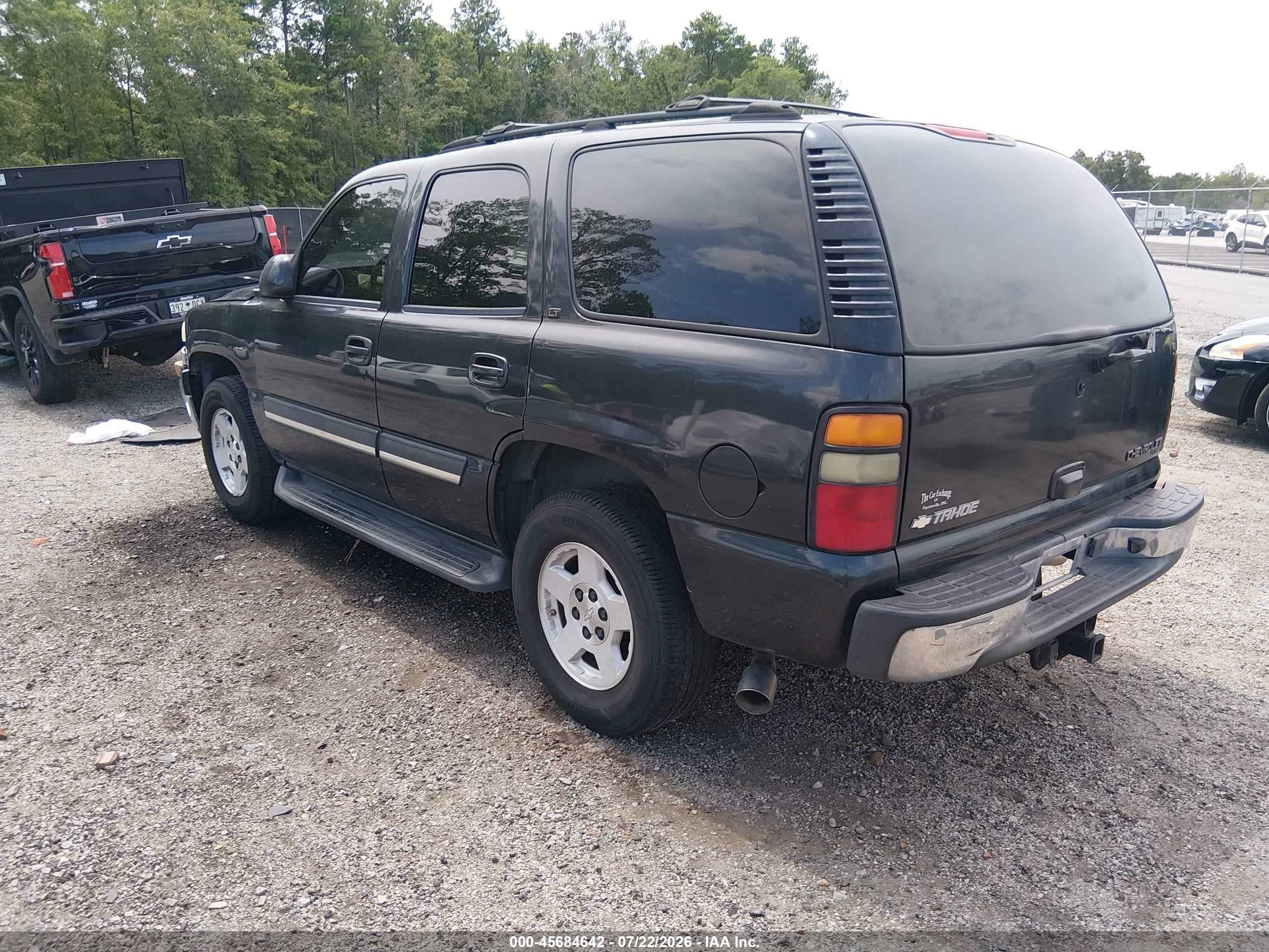 2004 Chevrolet Tahoe Lt Black vin: 1GNEC13Z74R262149