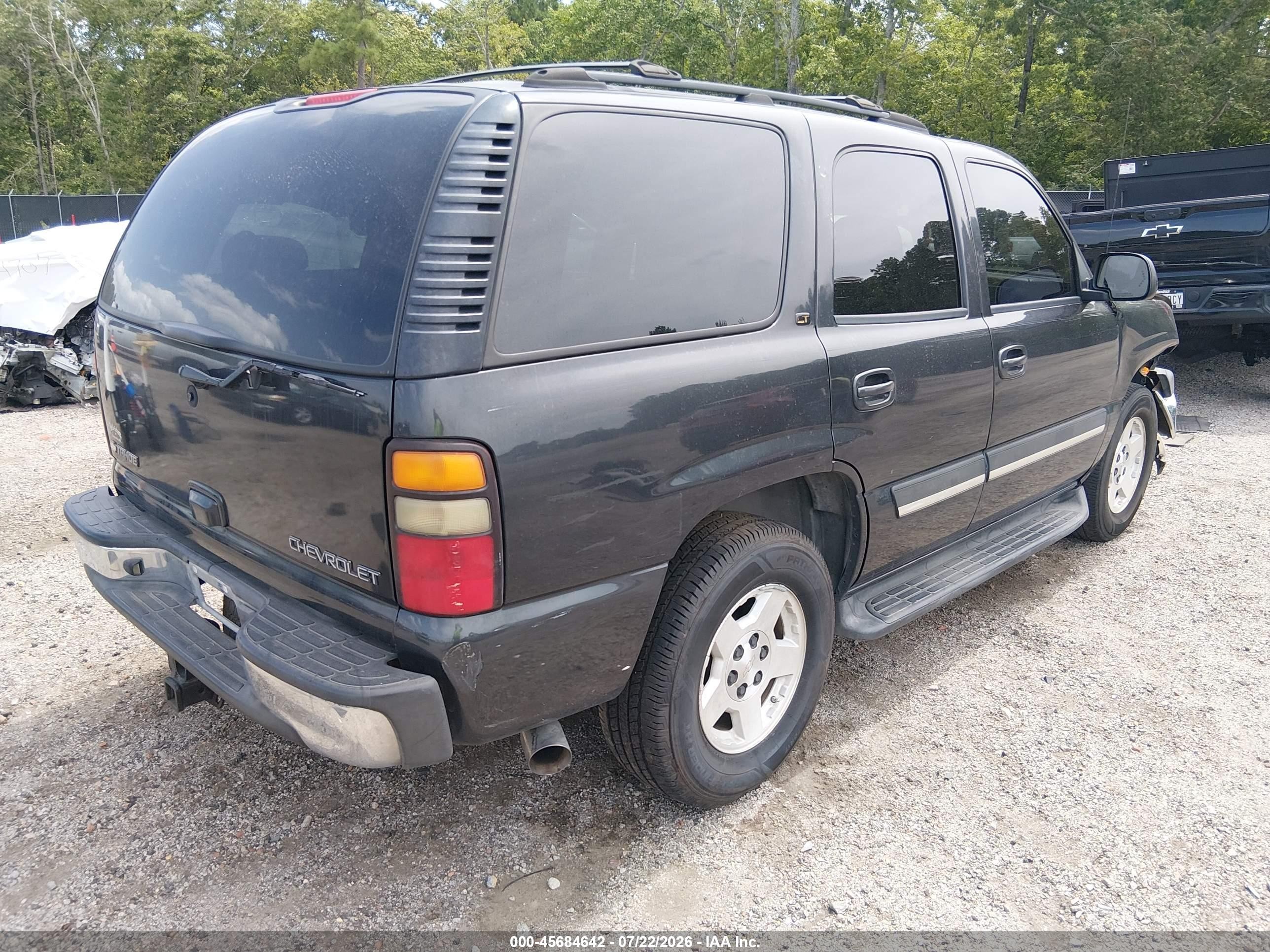2004 Chevrolet Tahoe Lt Black vin: 1GNEC13Z74R262149