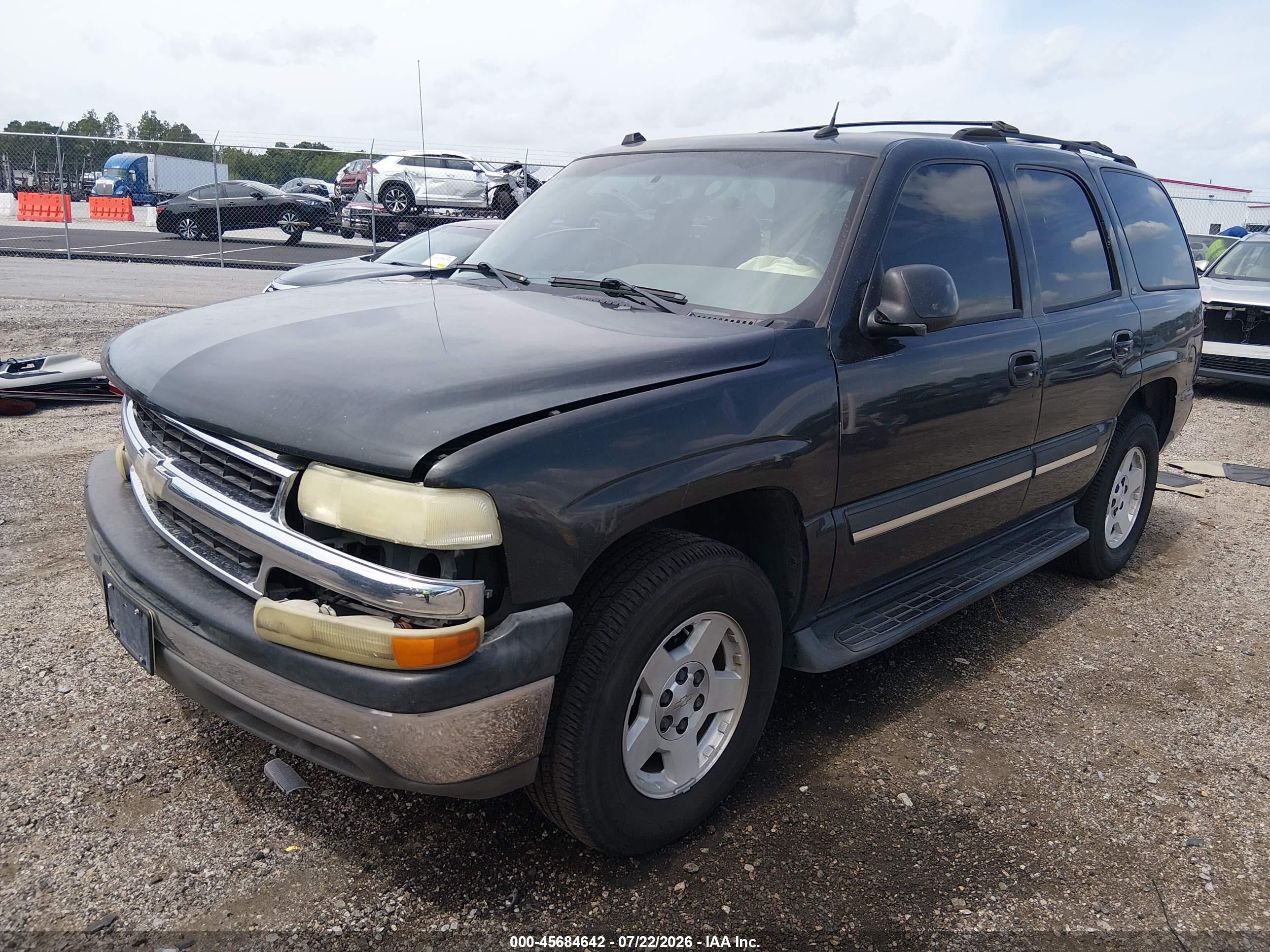 2004 Chevrolet Tahoe Lt Black vin: 1GNEC13Z74R262149