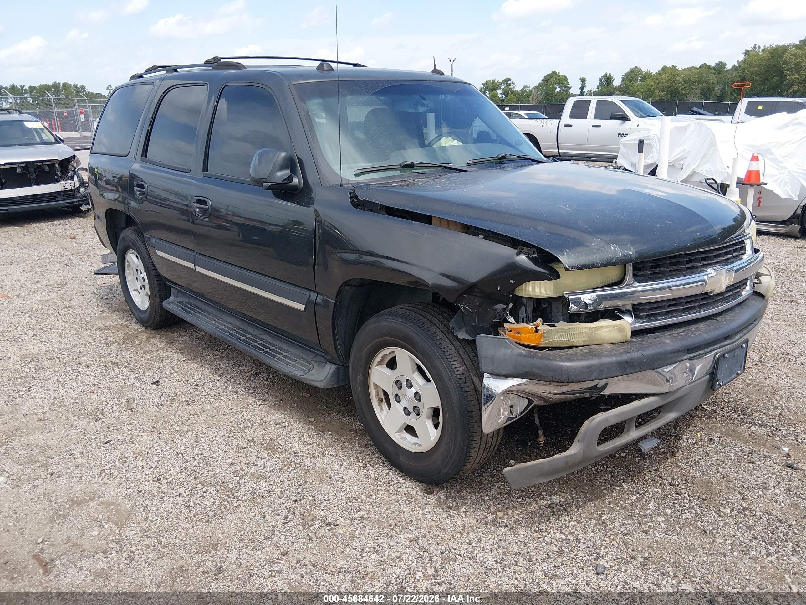 2004 Chevrolet Tahoe Lt Black vin: 1GNEC13Z74R262149