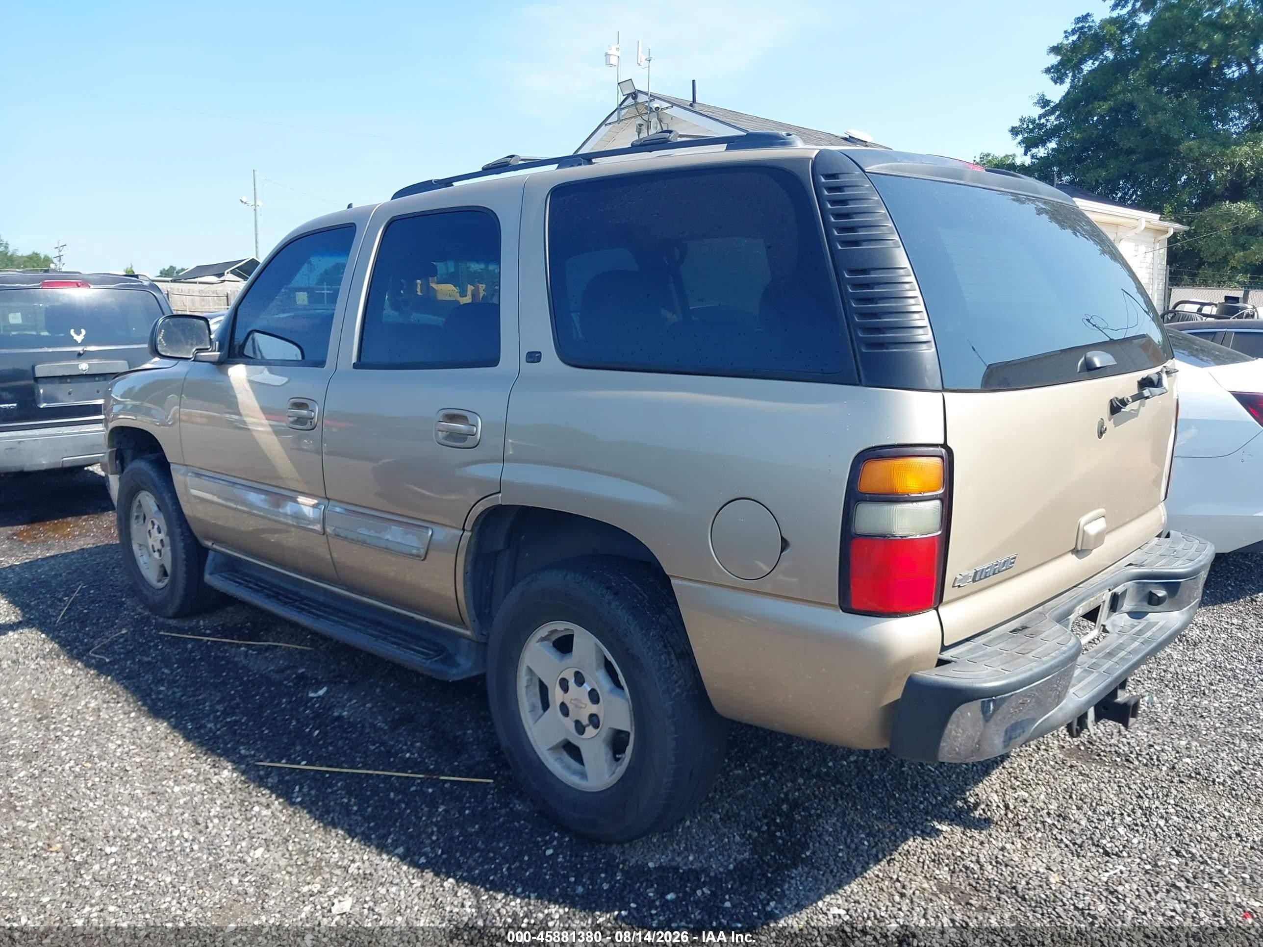 2006 Chevrolet Tahoe Lt Champagne vin: 1GNEC13Z86R104812