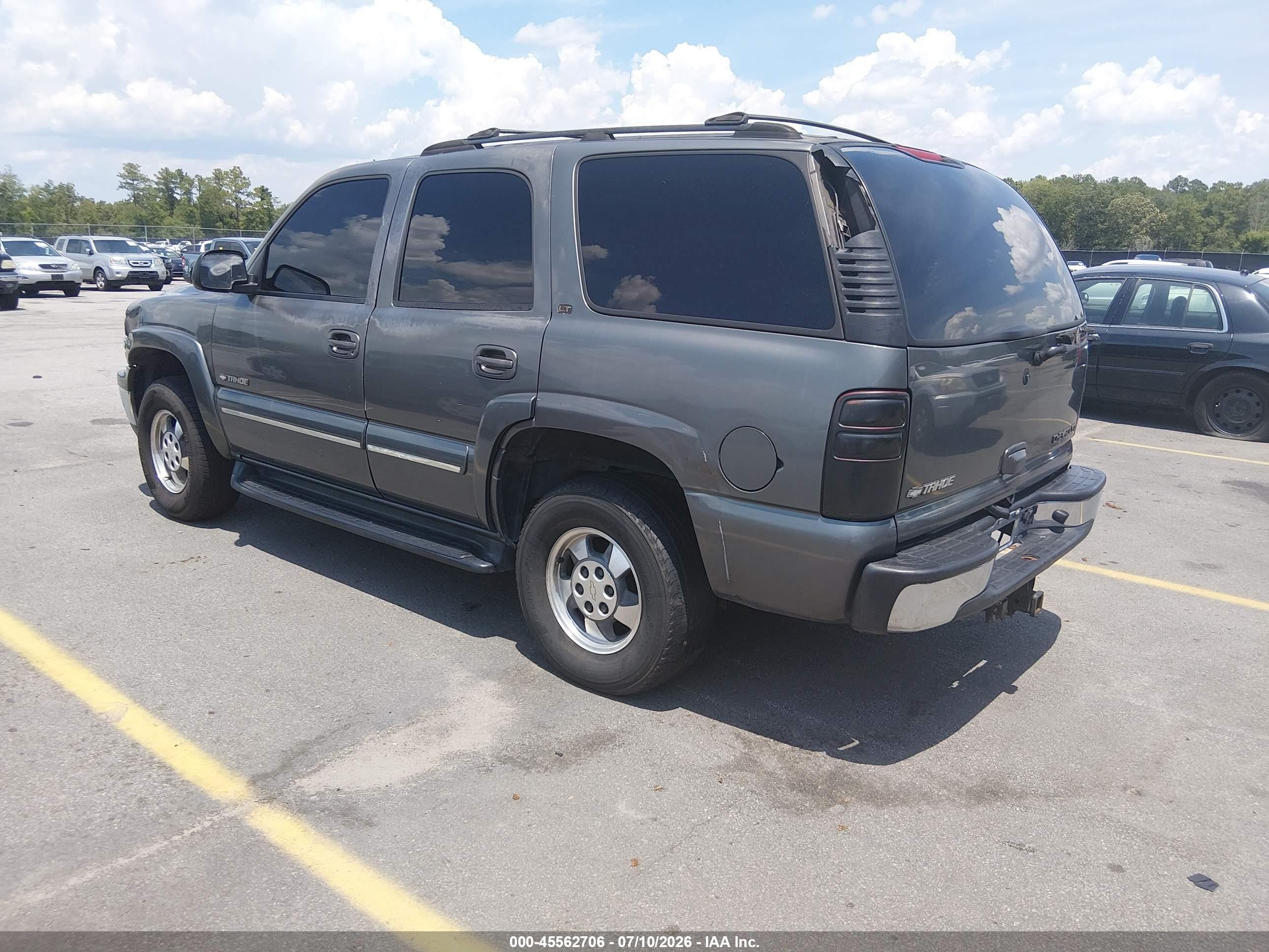 2002 Chevrolet Tahoe Lt Gray vin: 1GNEC13Z92R149106
