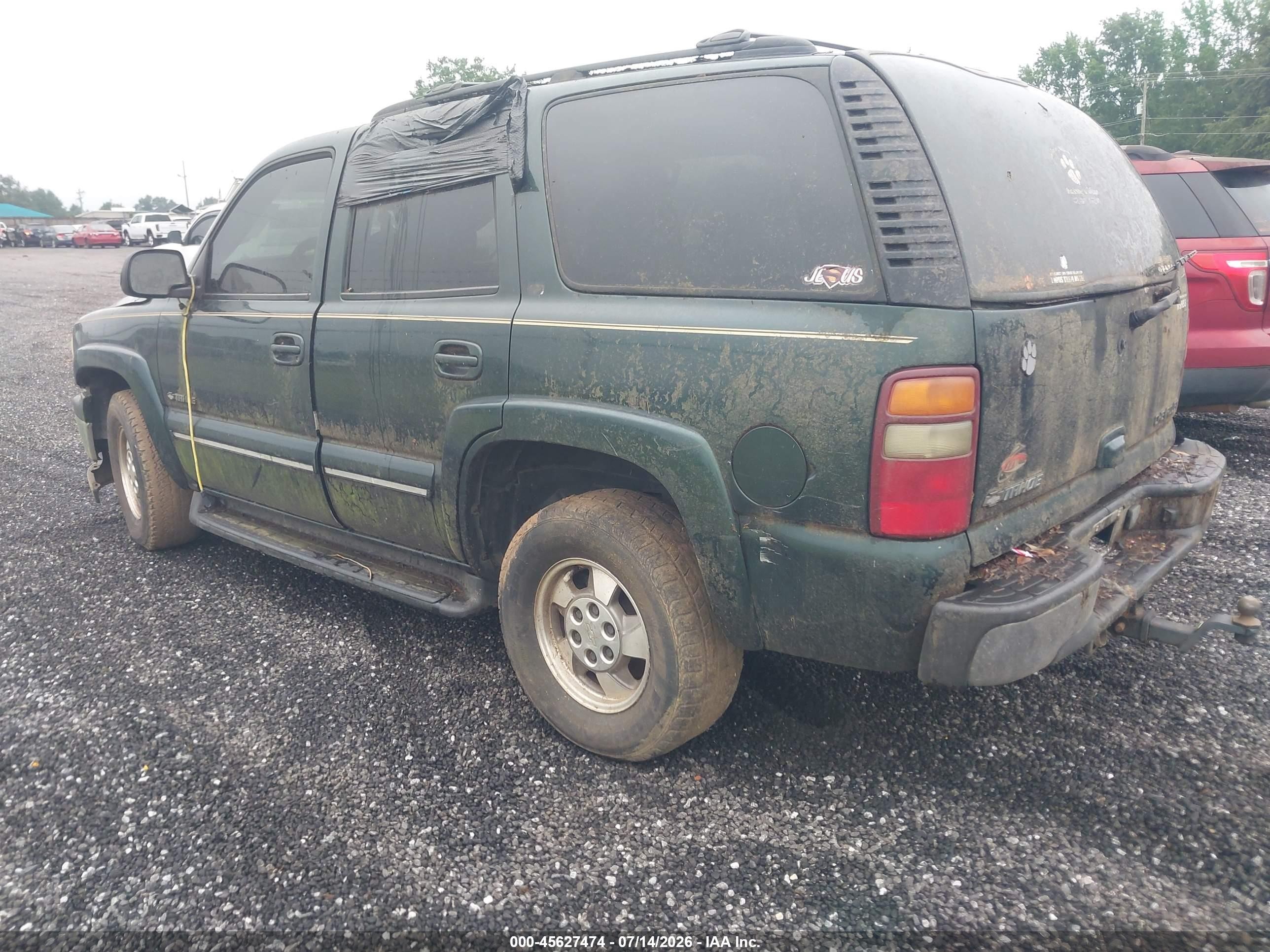 2002 Chevrolet Tahoe Lt Green vin: 1GNEC13Z92R239307