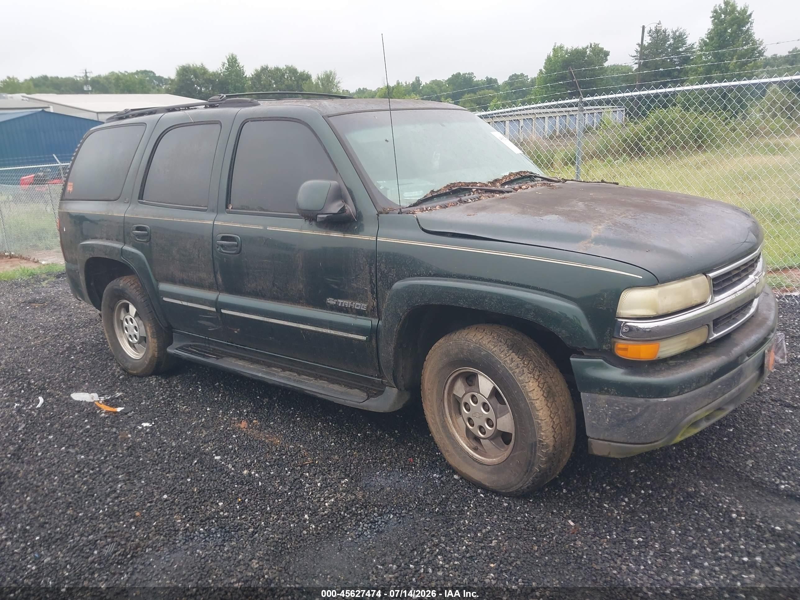 2002 Chevrolet Tahoe Lt Green vin: 1GNEC13Z92R239307