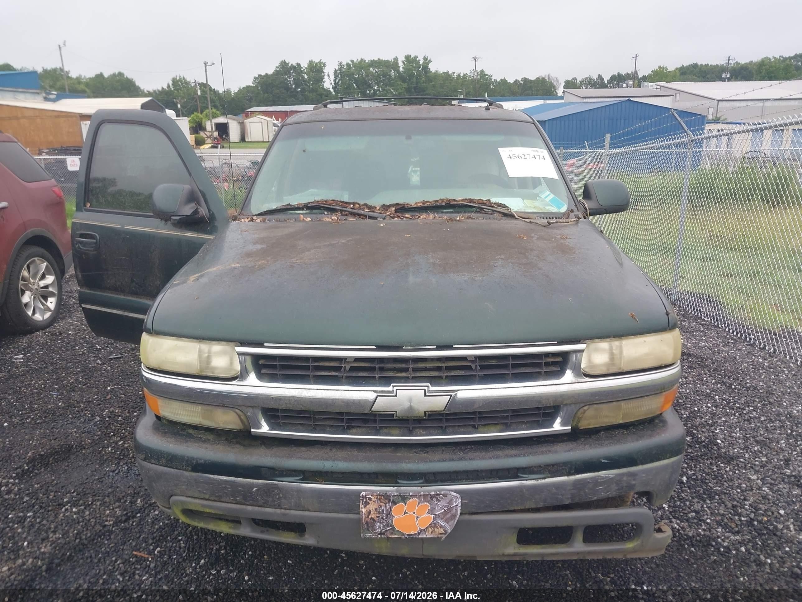 2002 Chevrolet Tahoe Lt Green vin: 1GNEC13Z92R239307