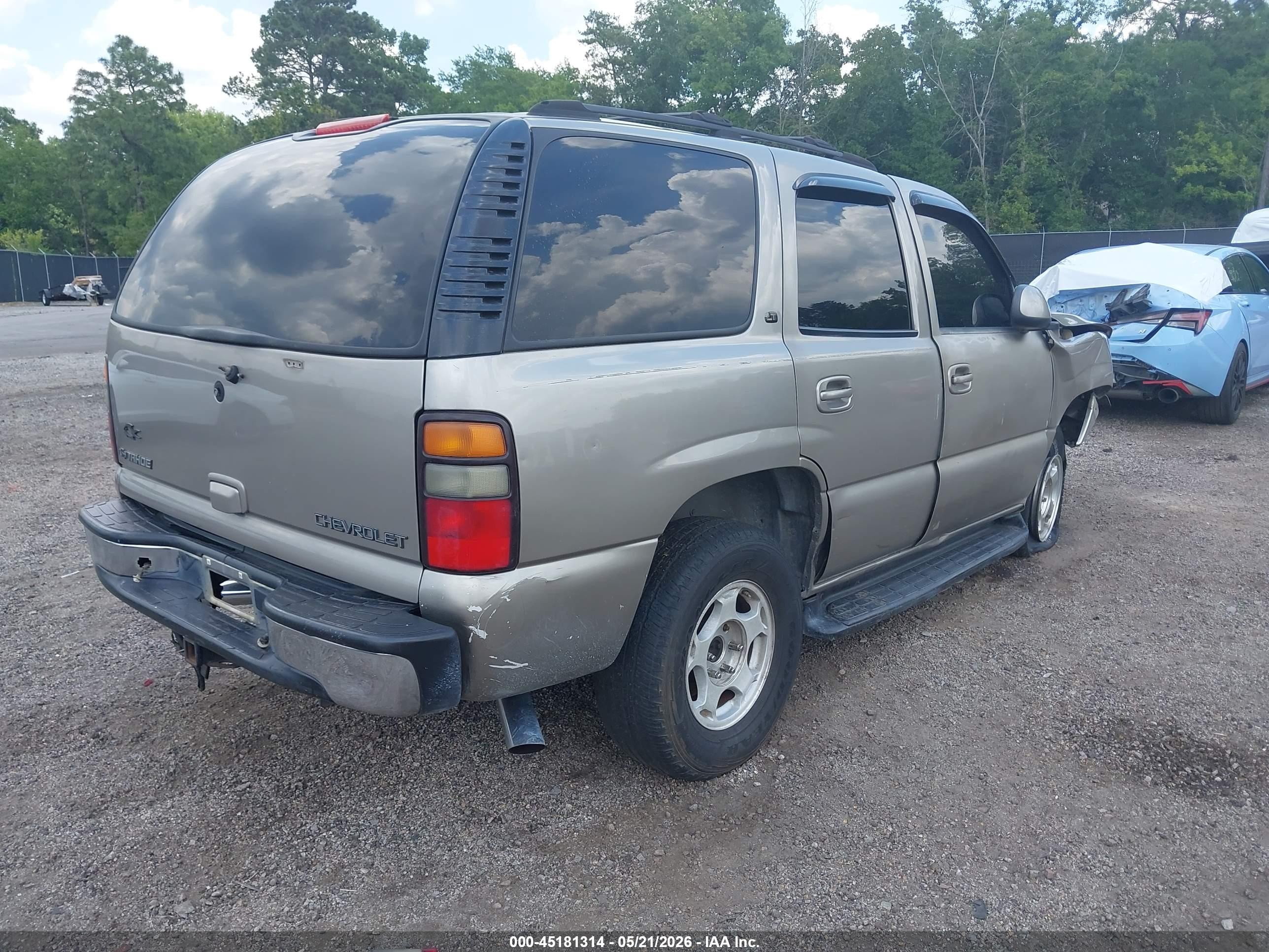 2003 Chevrolet Tahoe Lt Tan vin: 1GNEC13Z93R104555