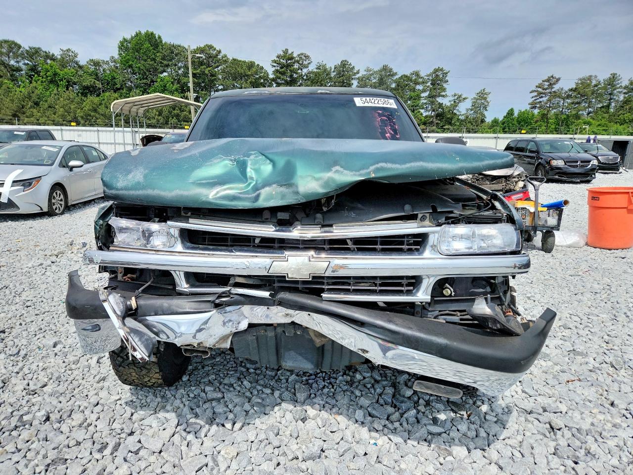 2002 Chevrolet Tahoe C1500 Green vin: 1GNEC13ZX2J322128