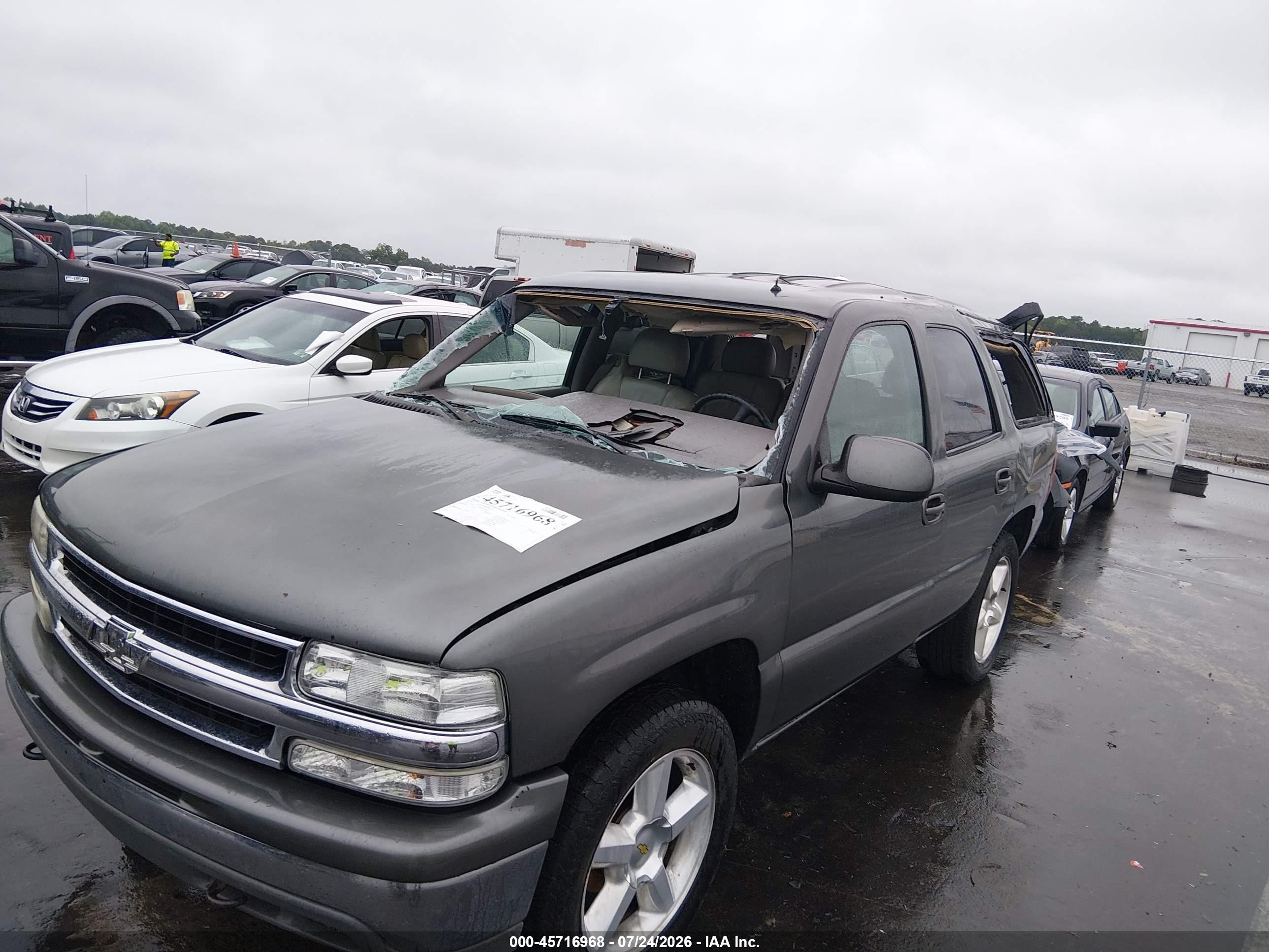 2002 Chevrolet Tahoe Lt Gray vin: 1GNEC13ZX2R136882