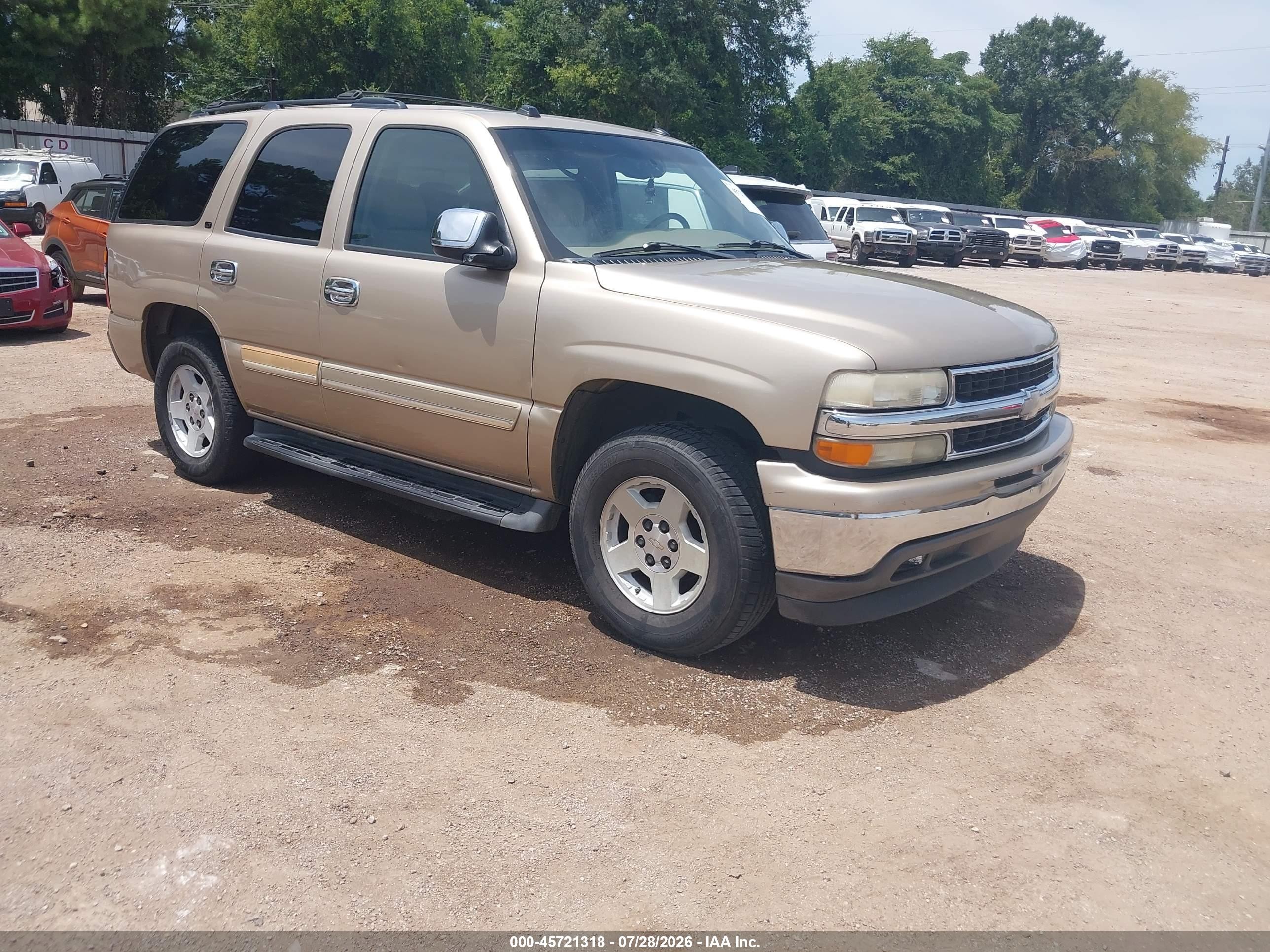 2005 Chevrolet Tahoe Lt Champagne vin: 1GNEC13ZX5R256587