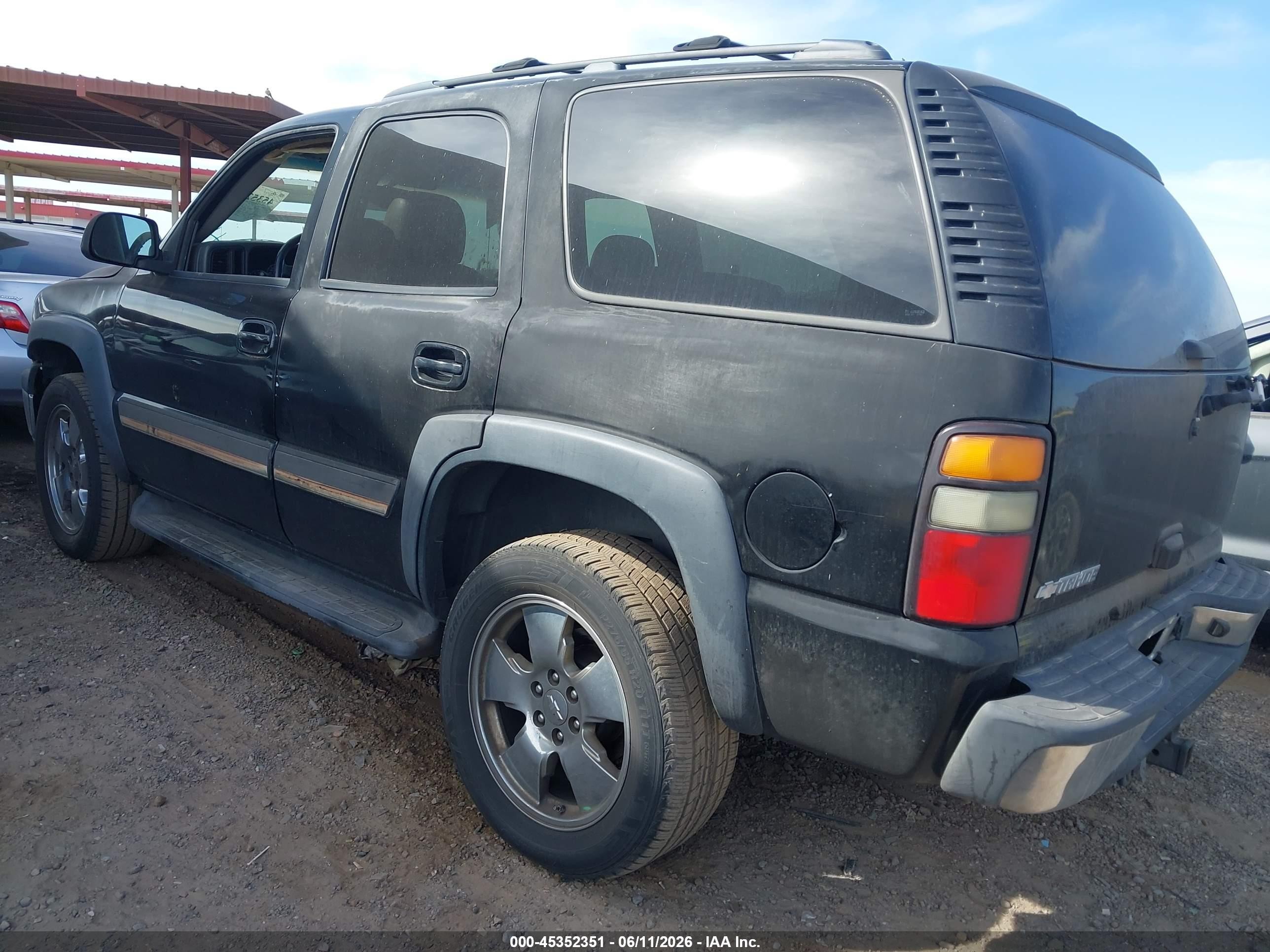 2006 Chevrolet Tahoe Lt Black vin: 1GNEC13ZX6R154014