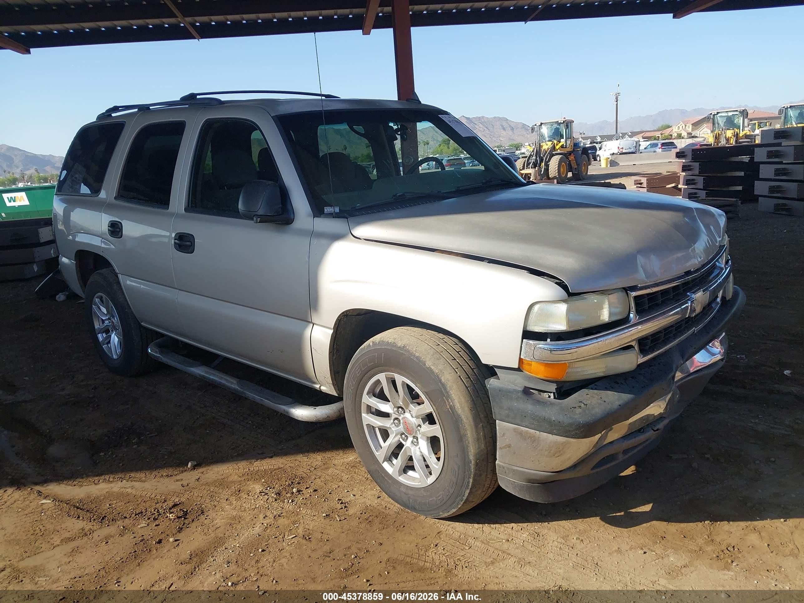 2006 Chevrolet Tahoe Ls Gray vin: 1GNEC13ZX6R163473