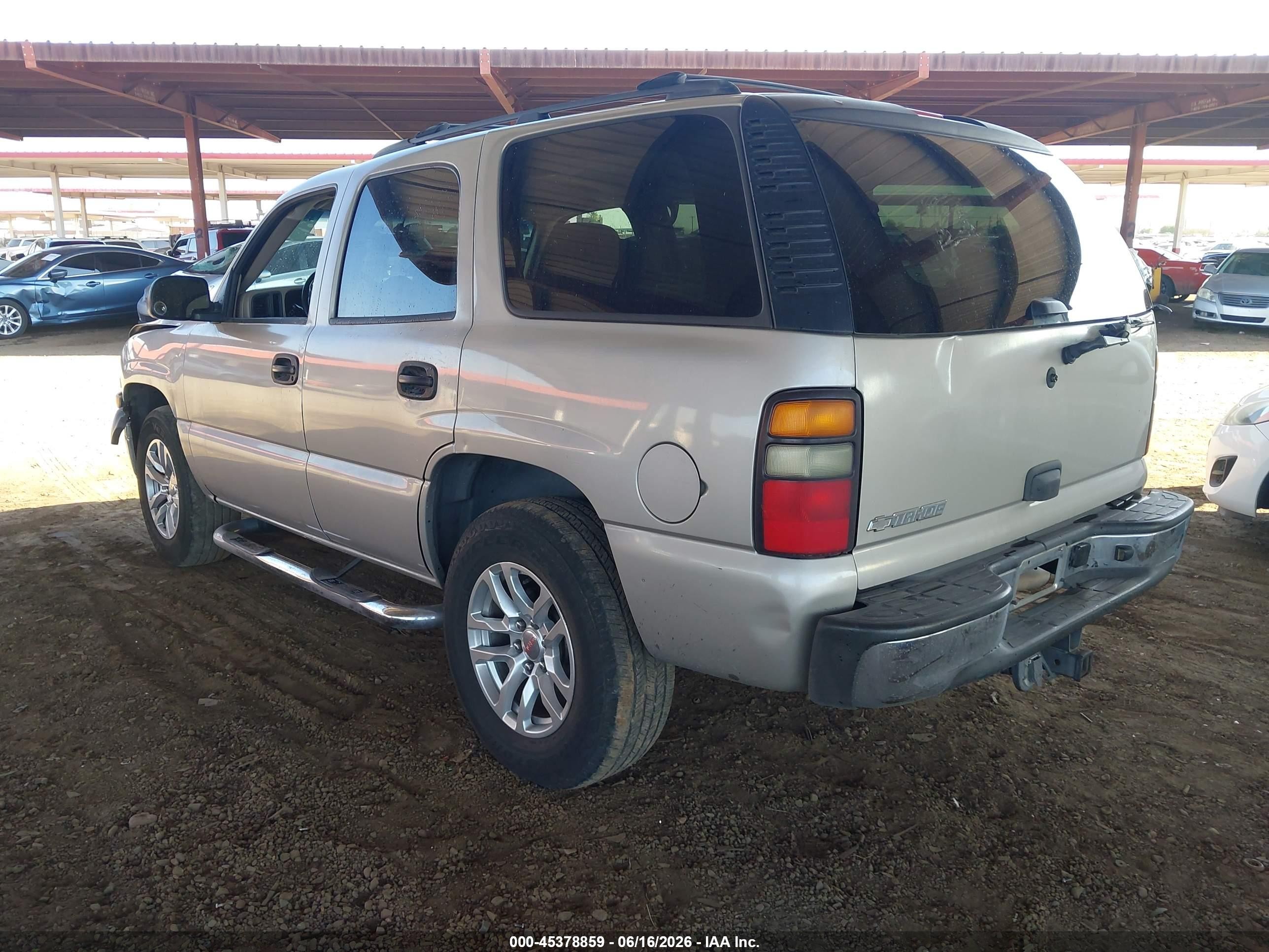 2006 Chevrolet Tahoe Ls Gray vin: 1GNEC13ZX6R163473