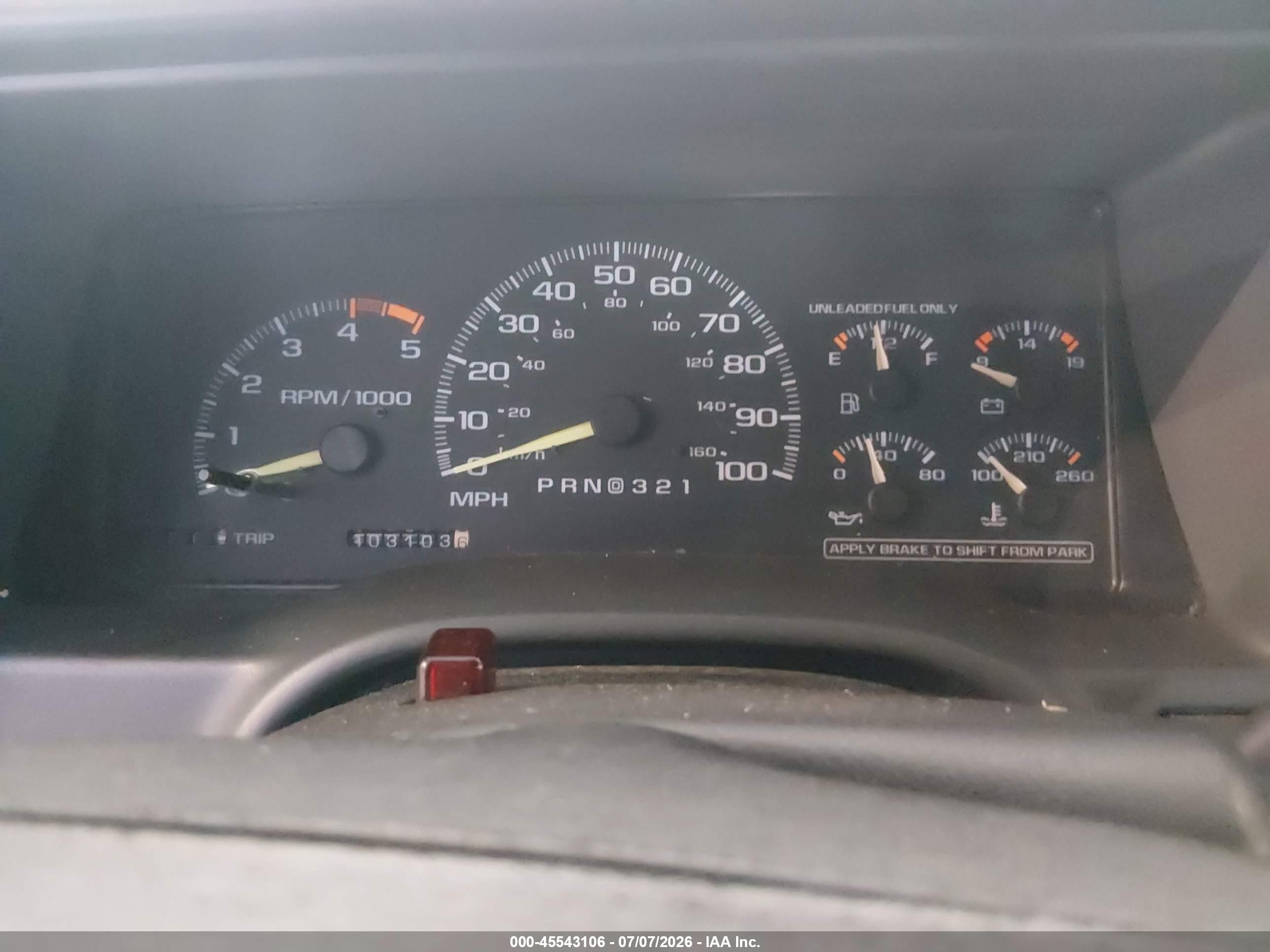 1995 Chevrolet Suburban C1500 Green vin: 1GNEC16K7SJ327124