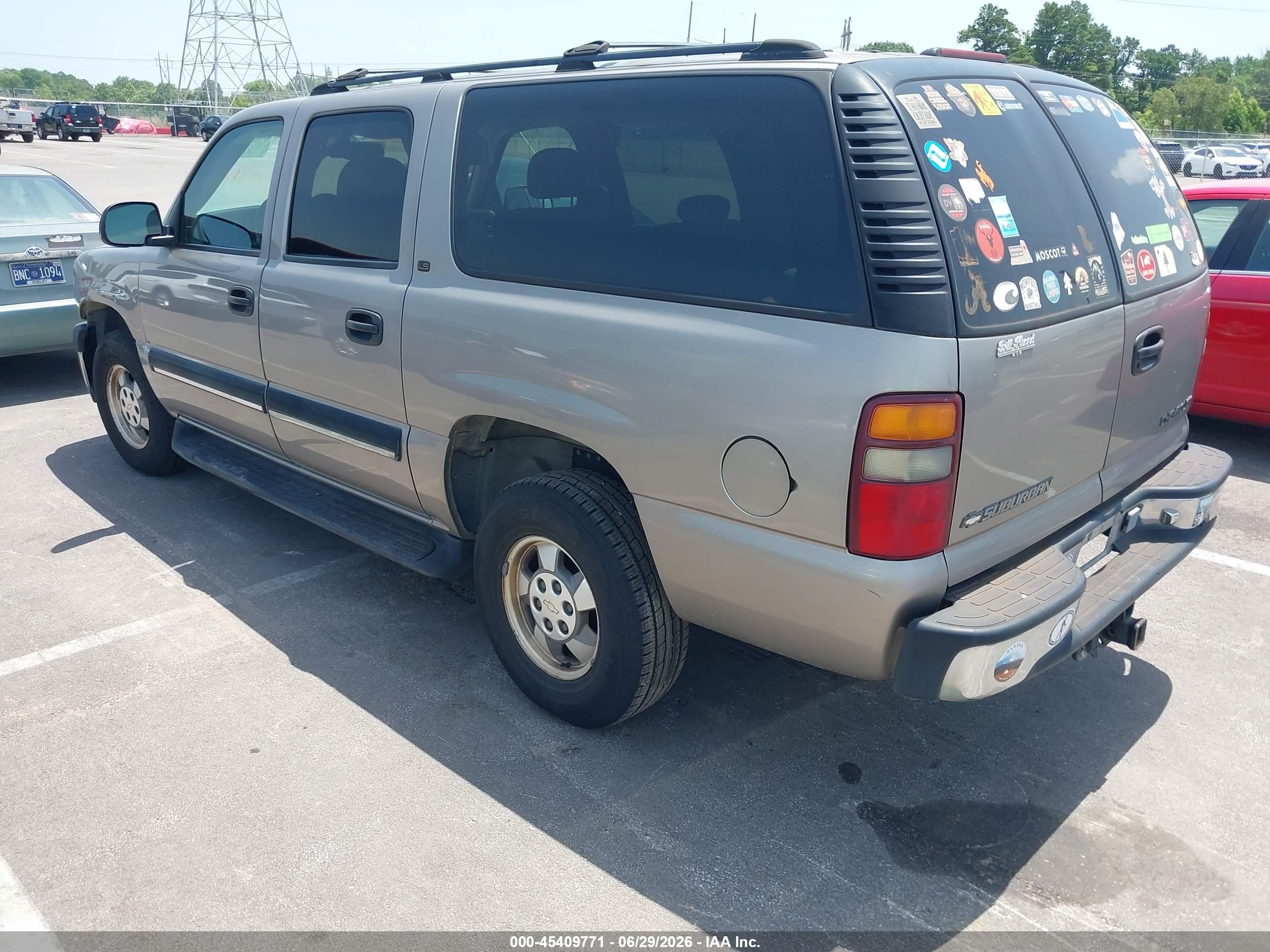 2001 Chevrolet Suburban 1500 Ls Brown vin: 1GNEC16T01J285256