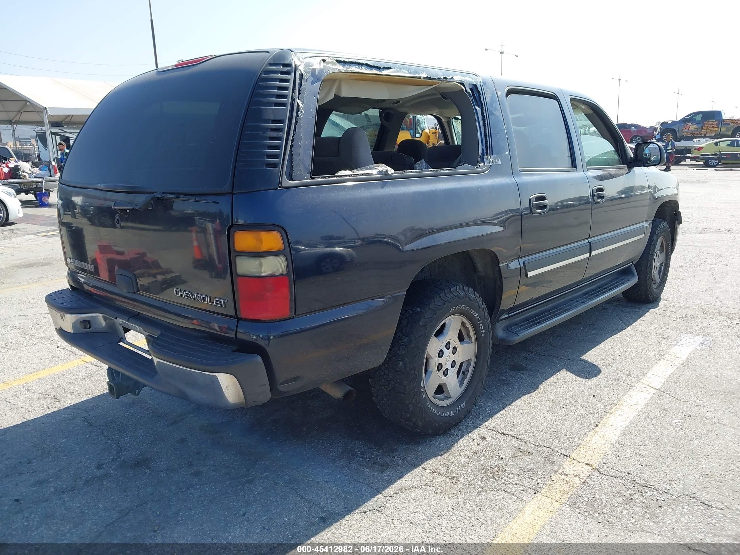2004 Chevrolet Suburban 1500 Ls Dark Blue vin: 1GNEC16T14J201076