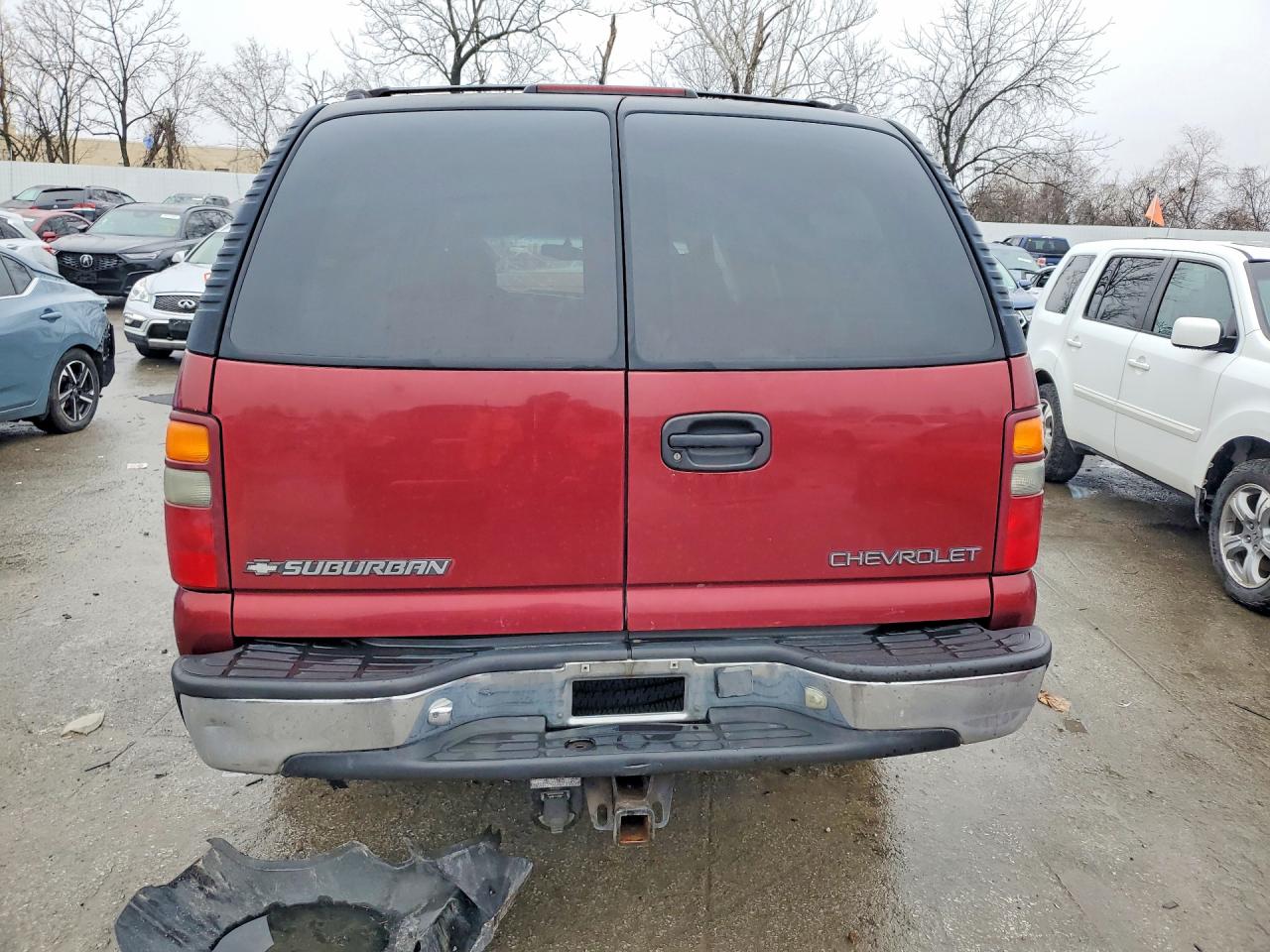 2001 Chevrolet Suburban C1500 Red vin: 1GNEC16T71J281978