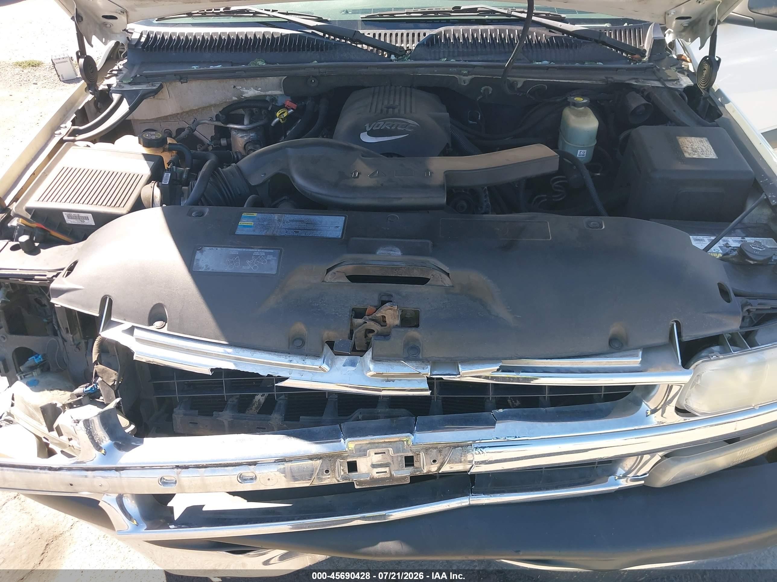 2002 Chevrolet Suburban 1500 Ls White vin: 1GNEC16T72J174558