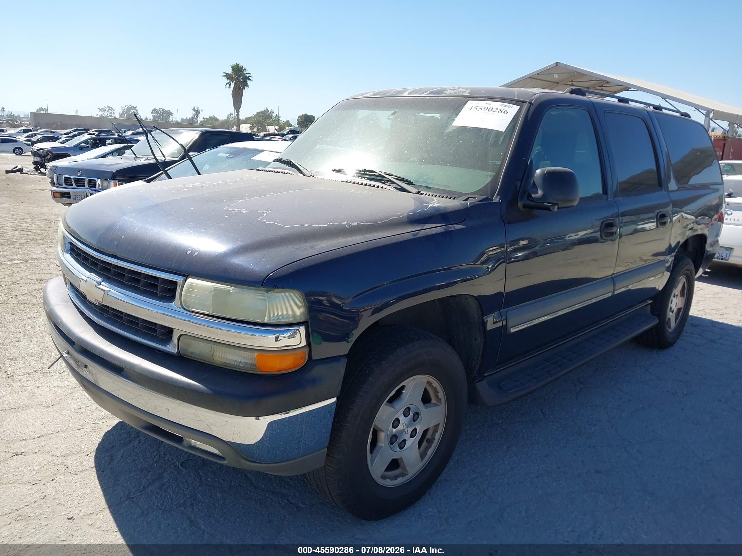 2004 Chevrolet Suburban 1500 Ls Dark Blue vin: 1GNEC16TX4J172502
