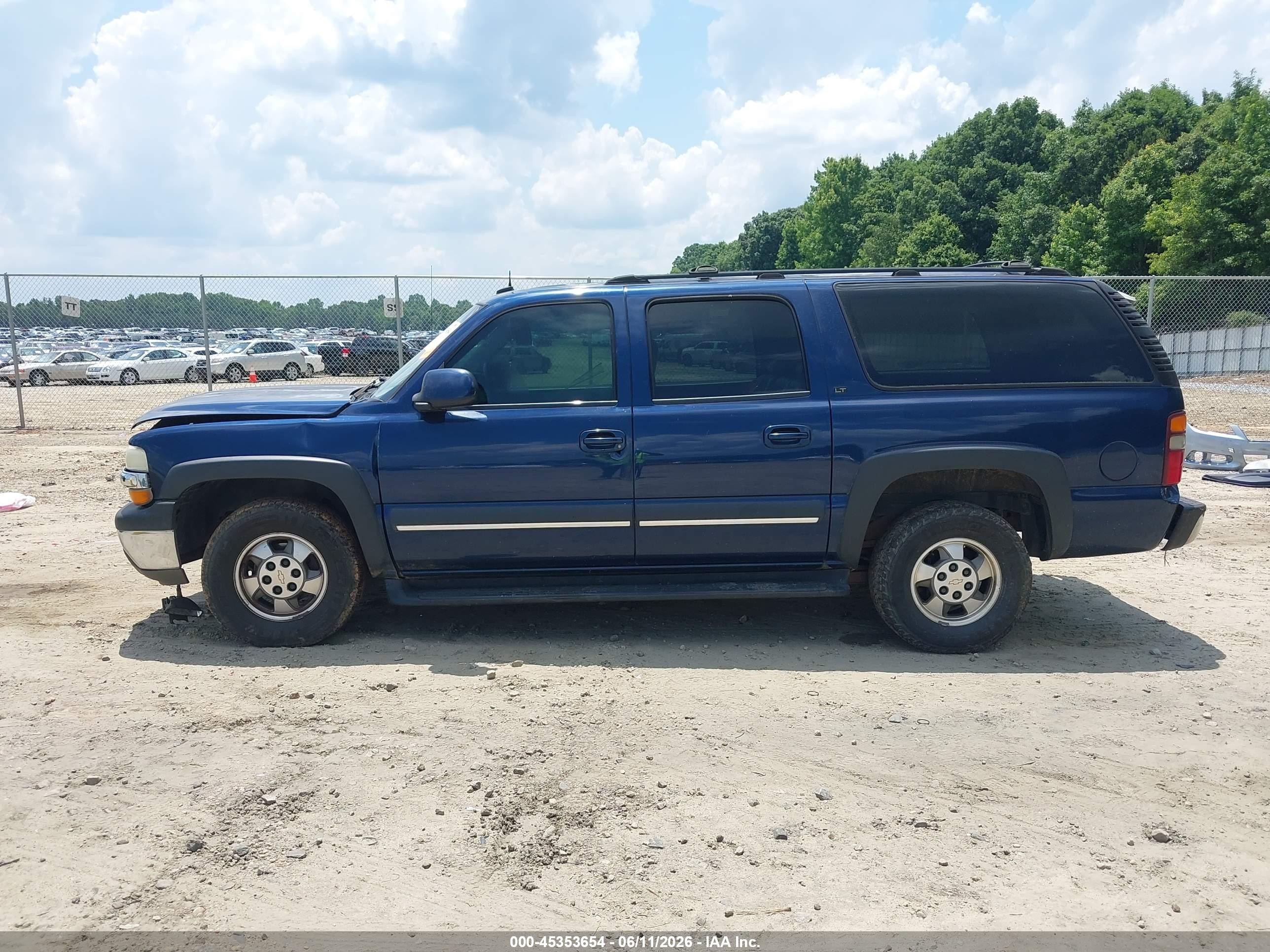 2002 Chevrolet Suburban 1500 Lt Blue vin: 1GNEC16Z12J303494